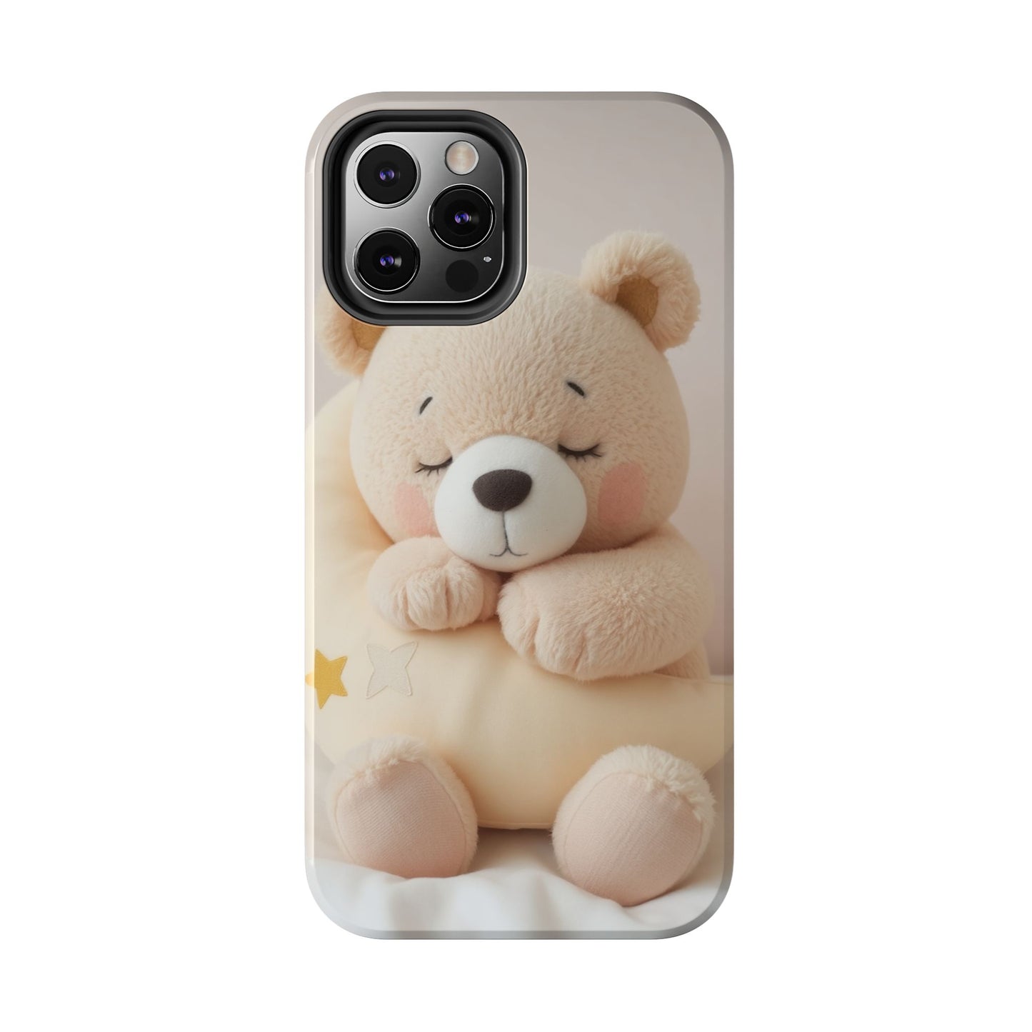 Cute Bear Tough Phone Case - Adorable Baby Animal Design for Kids & Adults