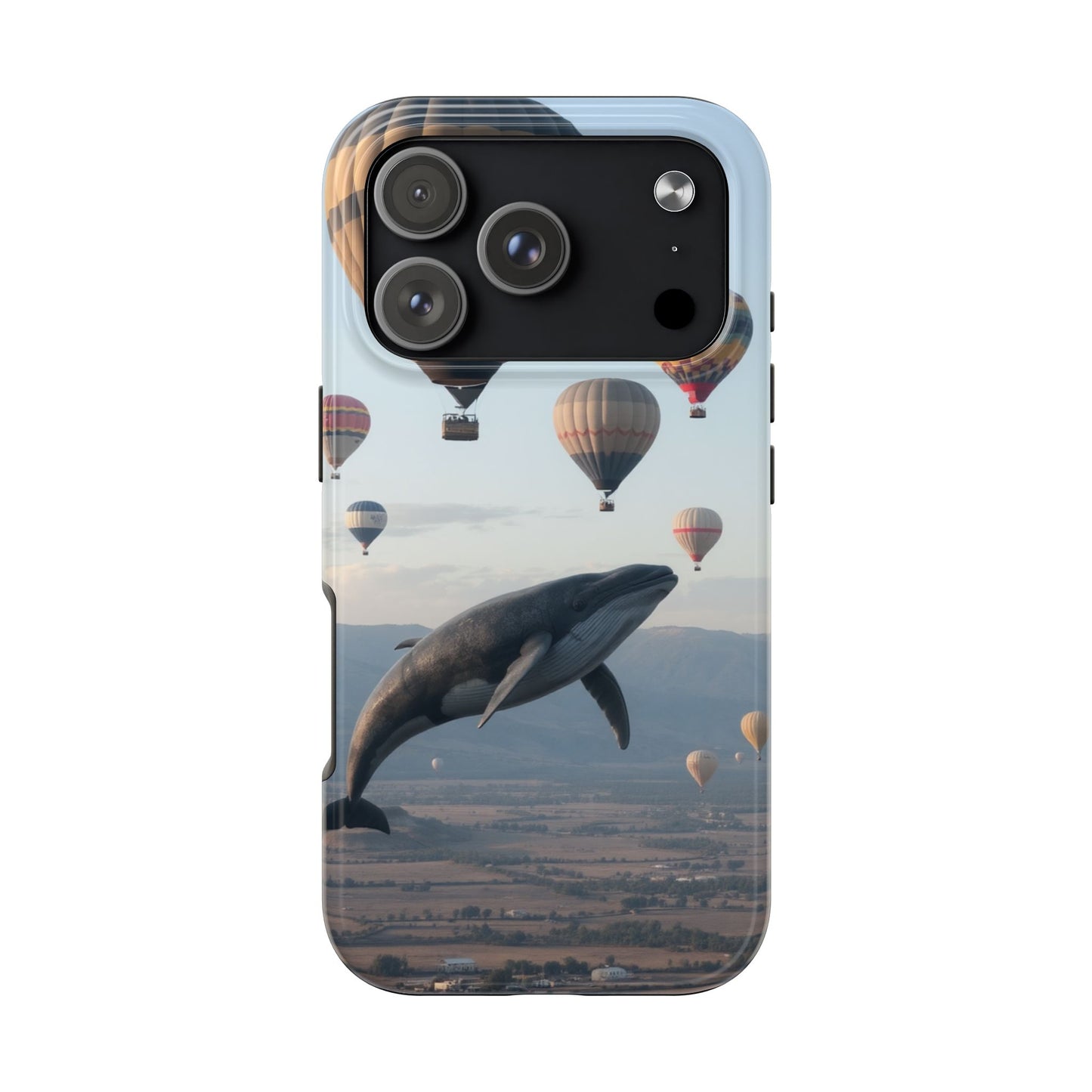 Whale Hot Air Balloon Tough Phone Case - Adventure & Nature Lovers
