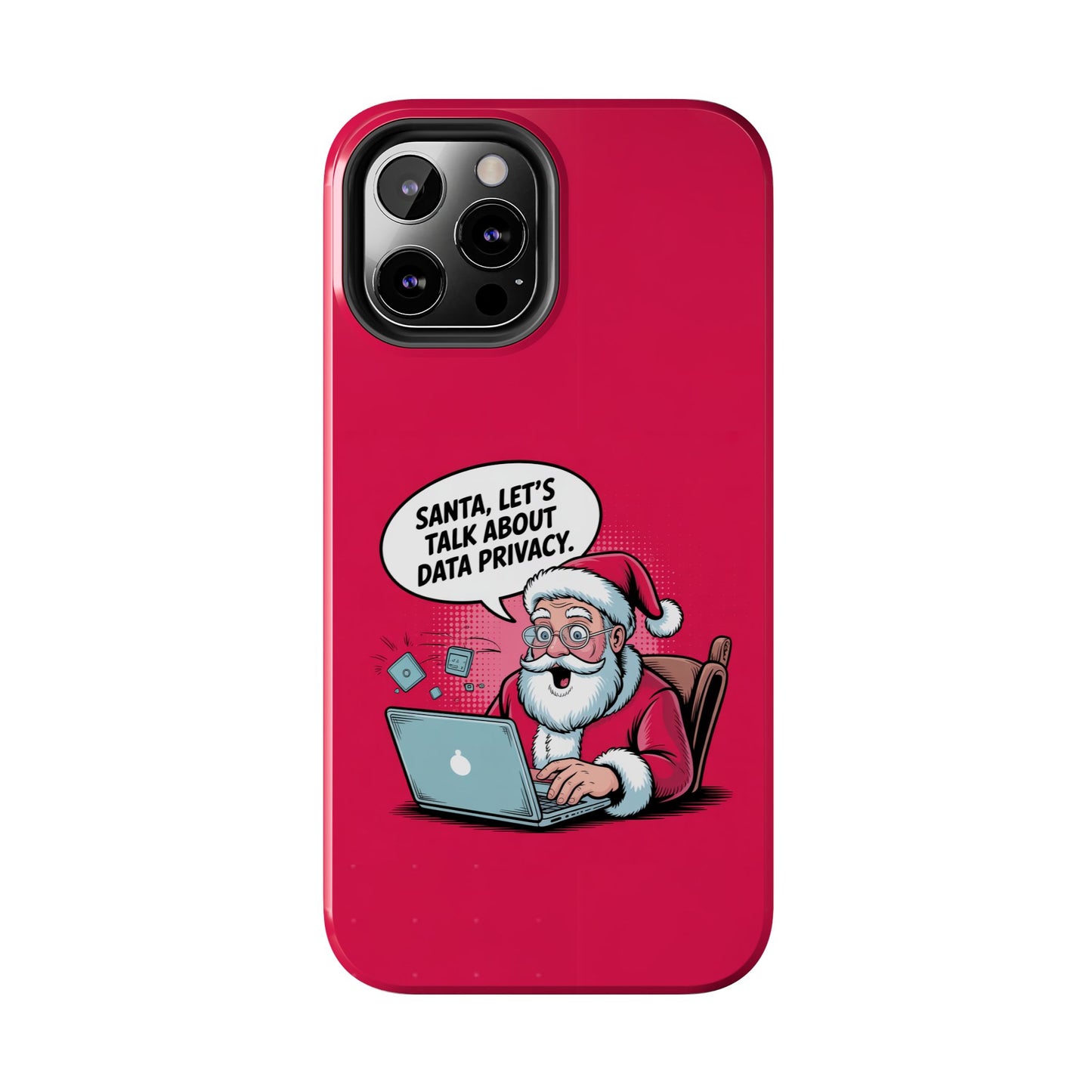 Santa Data Privacy Design Tough iPhone Case for Christmas