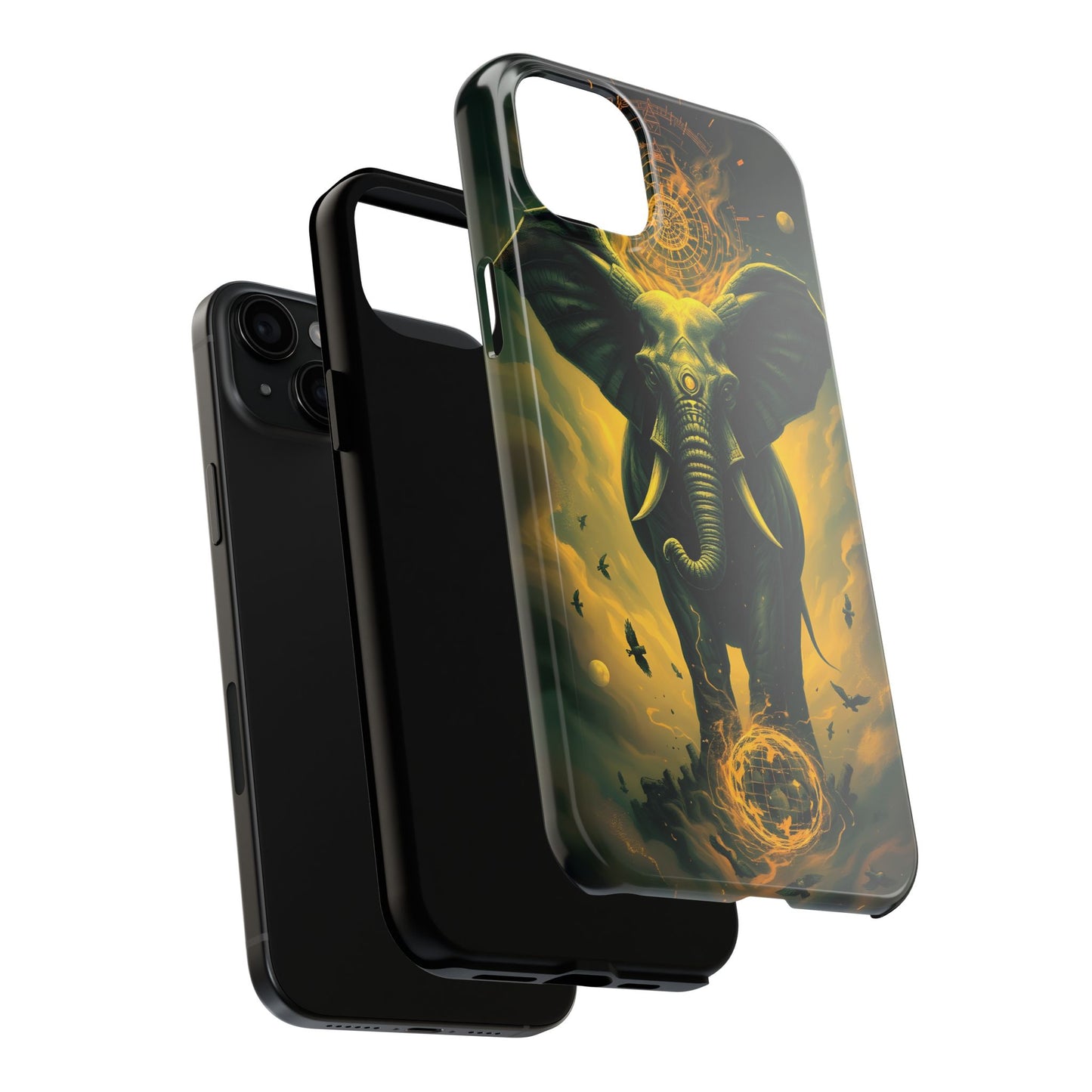 Majestic Elephant Clouds Tough Phone Case - Durable Protection with Bold Design - for iPhone