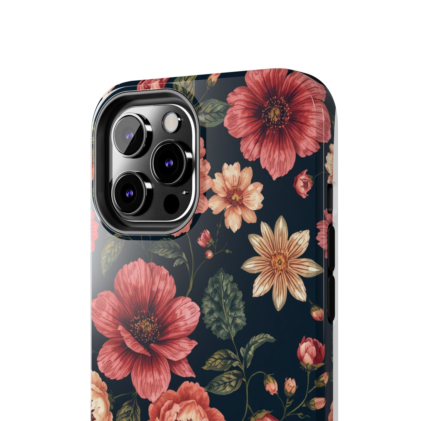 Spring Power! Floral Tough Phone Case - Durable Protection with Elegant Flower Design - for iPhone