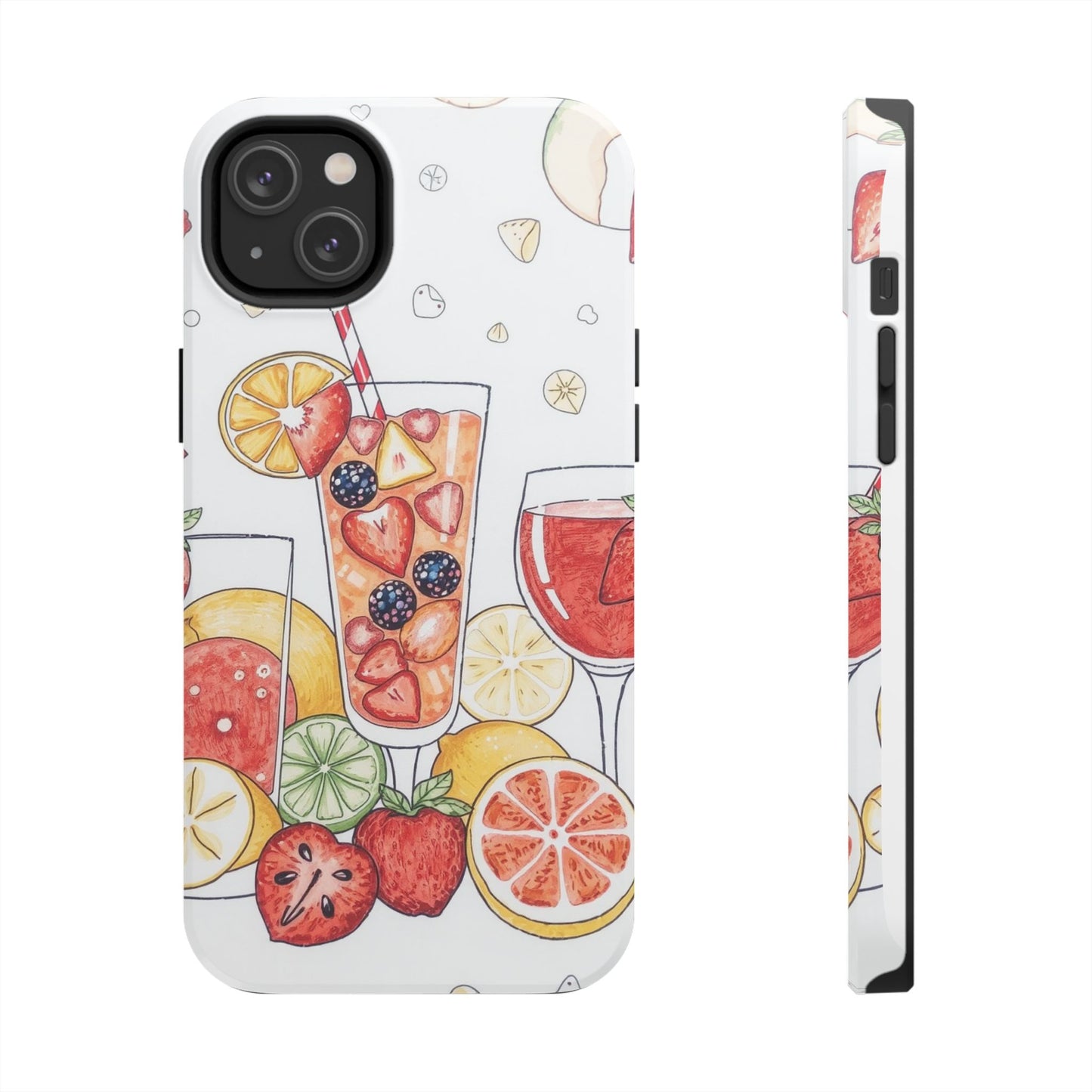 Colorful Fruit Cocktail Tough Phone Case - Perfect for Summer Vibes