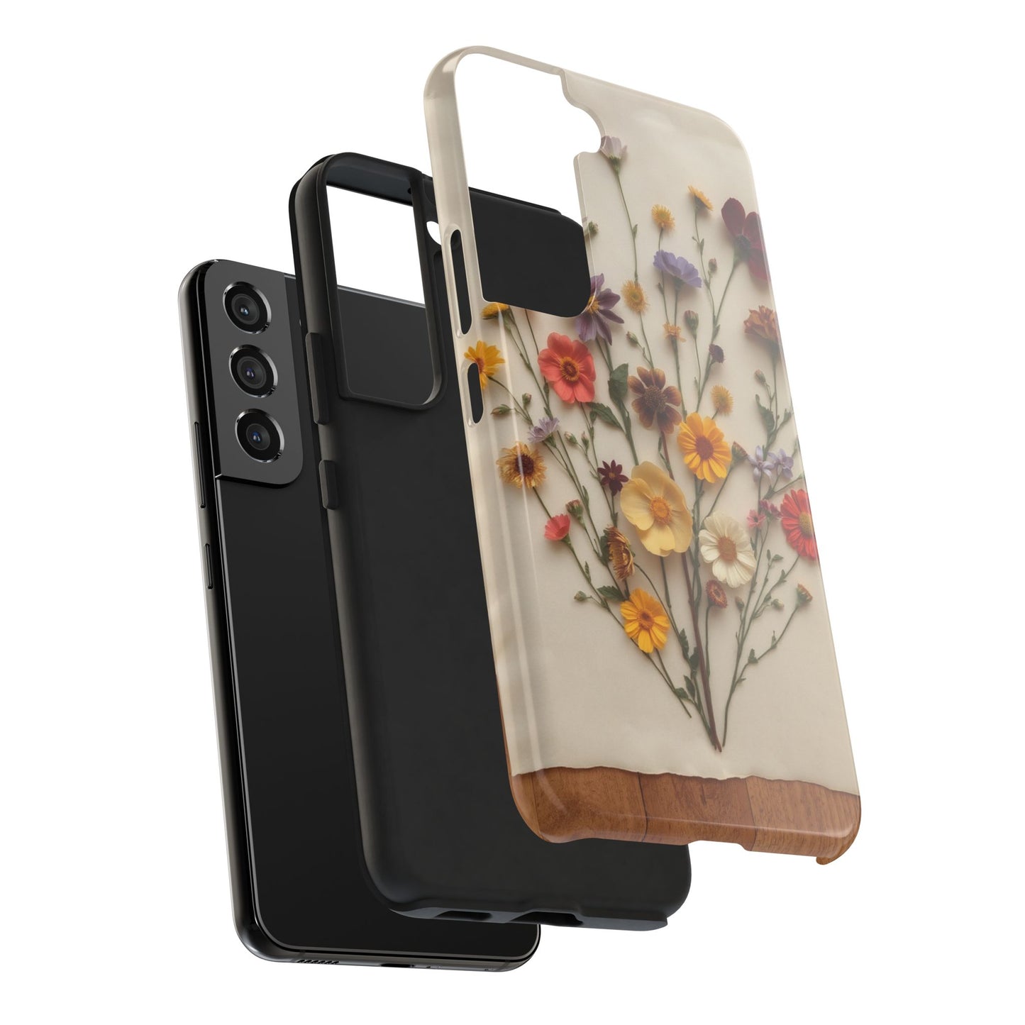 Floral Tough Phone Case - Durable Protection with Nature-Inspired Design