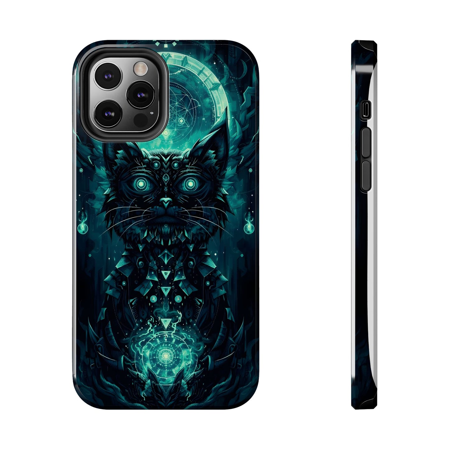 Mystical Dark Cat Phone Case - Tough Protective Cover for Cat Lovers - for iPhone