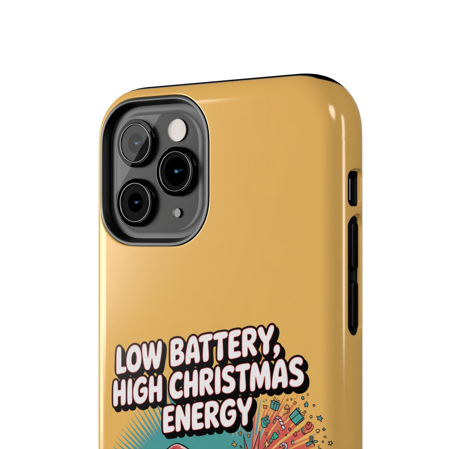 Santa Low Battery Phone Case " High Christmas Energy"