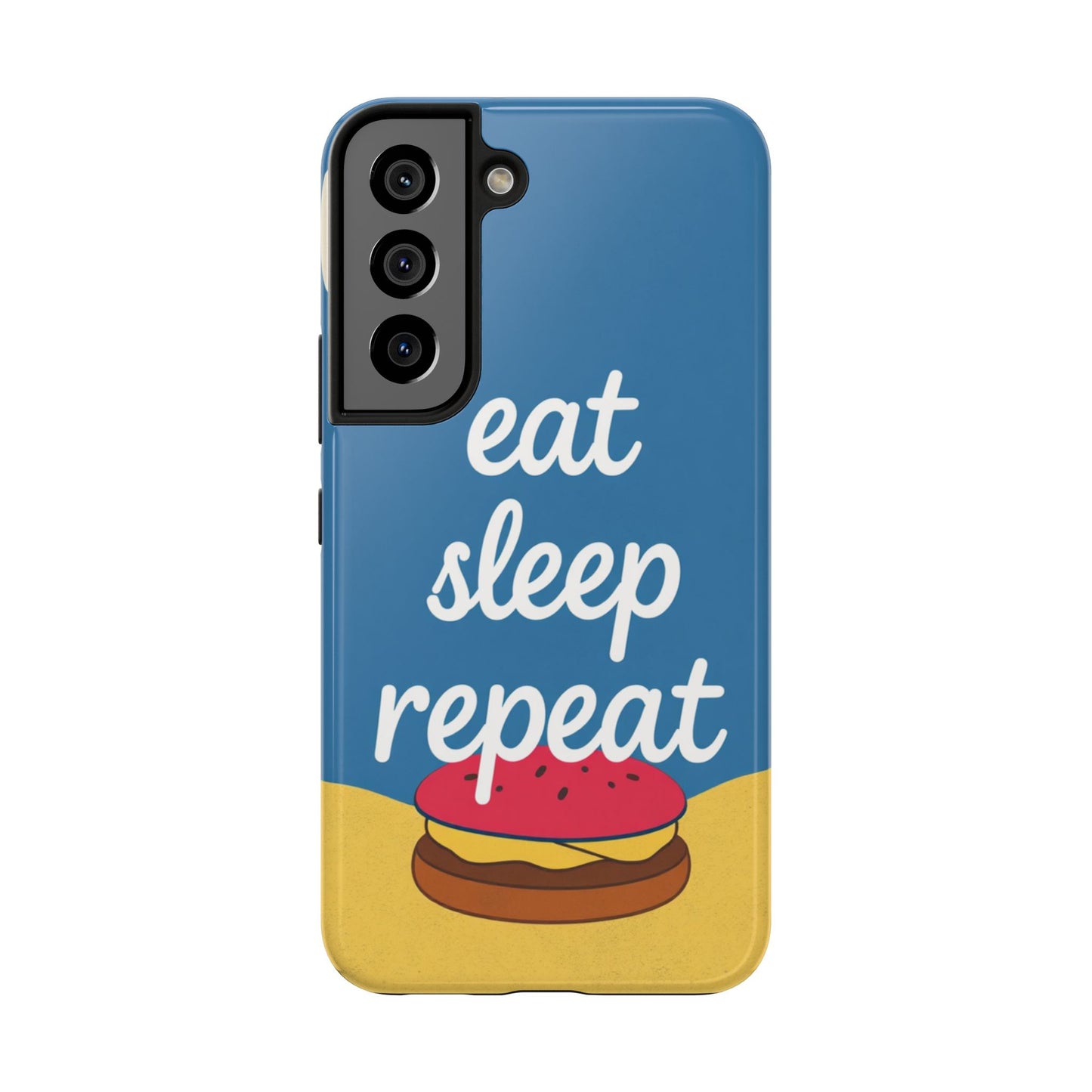 Eat, Sleep, Repeat Phone Case – Fun & Durable Tough Phone Cases for Food Lovers