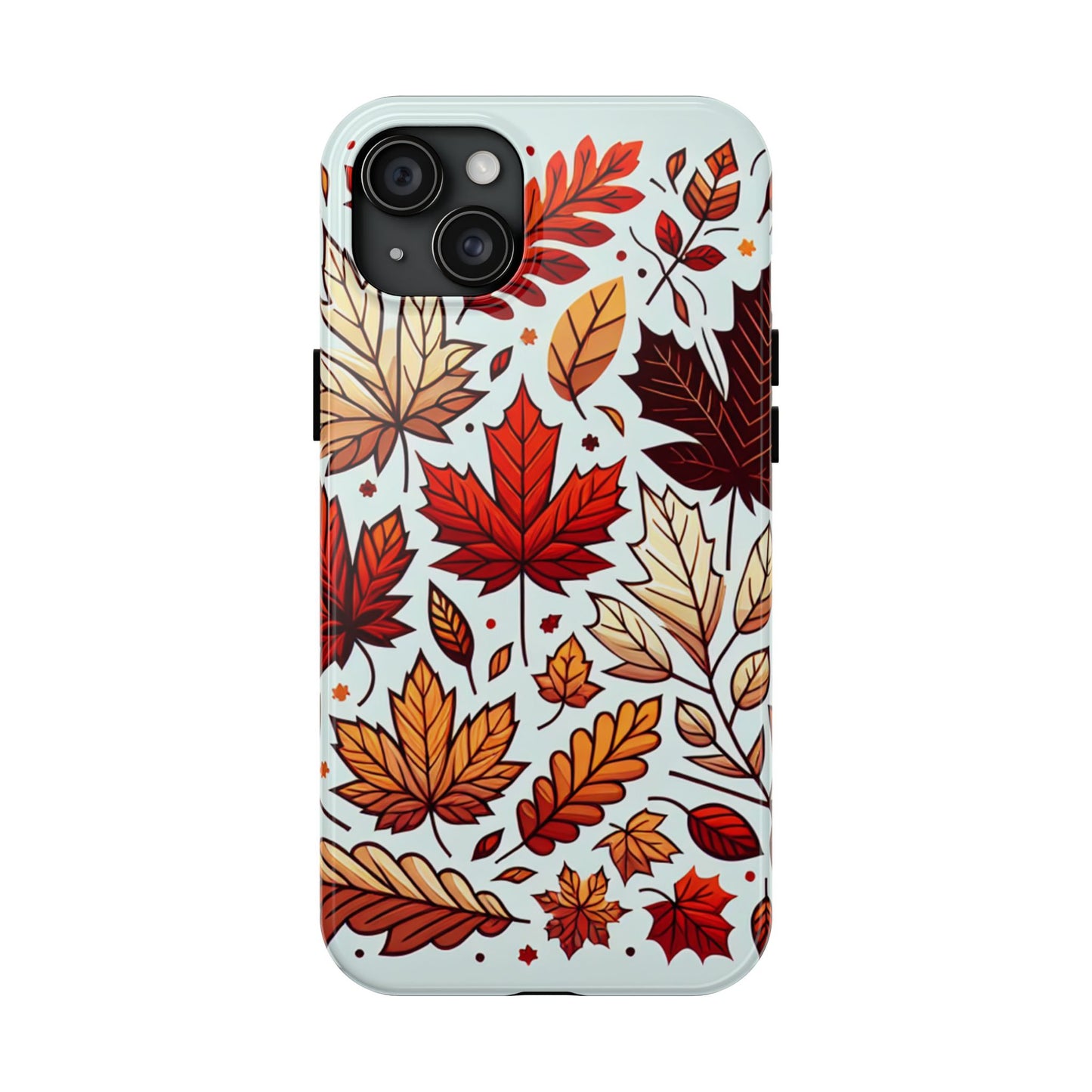 Autumn Leaves Tough Phone Case - Leaves Pattern - for iPhone