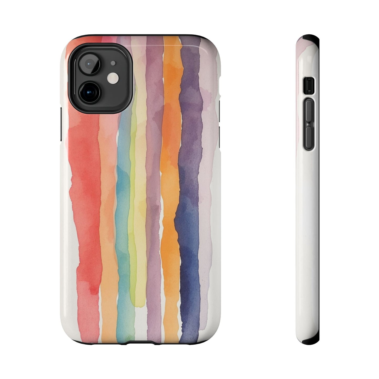Colorful Watercolor Tough Phone Case - Stylish and Durable Cover for Creative Souls