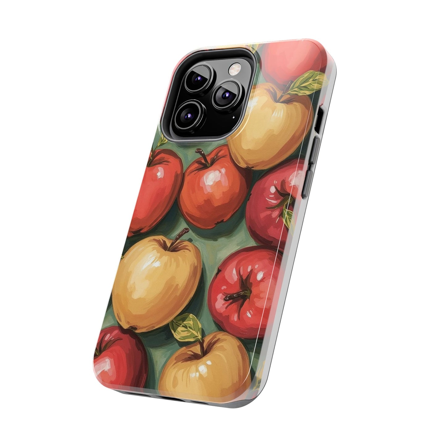 Colorful Painted Apples Art Tough Phone Case - Durable & Stylish Protection - for iPhone