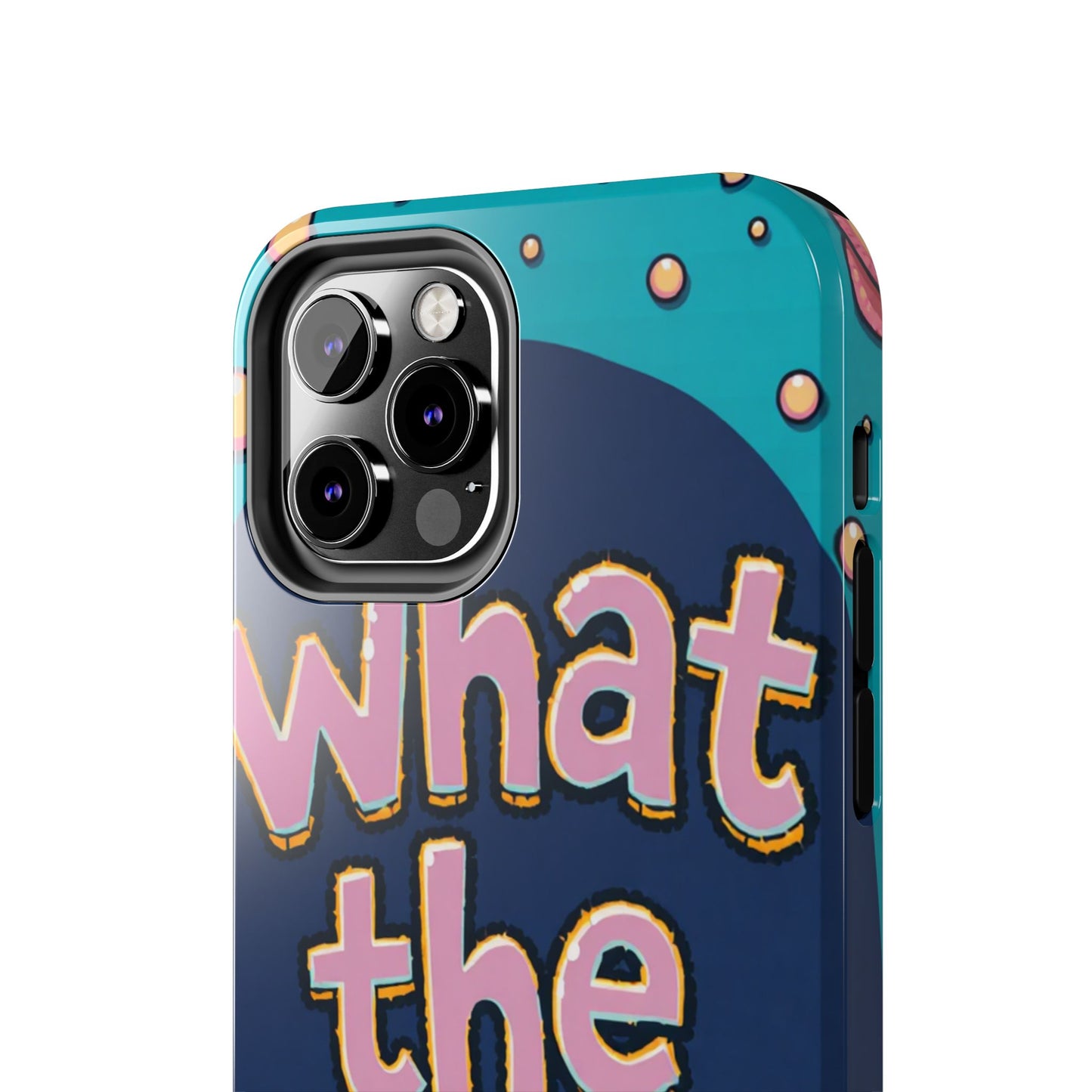 Playful Tough Phone Case - "What the Fish" Design