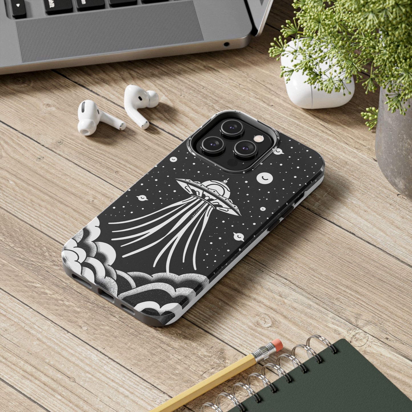 Galaxy UFO Tough Phone Case - Durable Protection with Unique Space Design