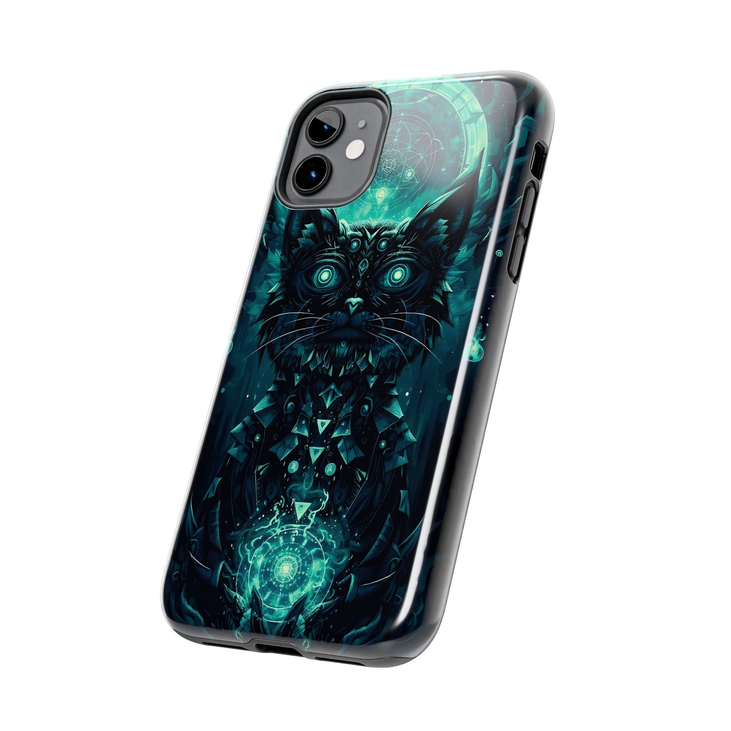 Mystical Dark Cat Phone Case - Tough Protective Cover for Cat Lovers - for iPhone