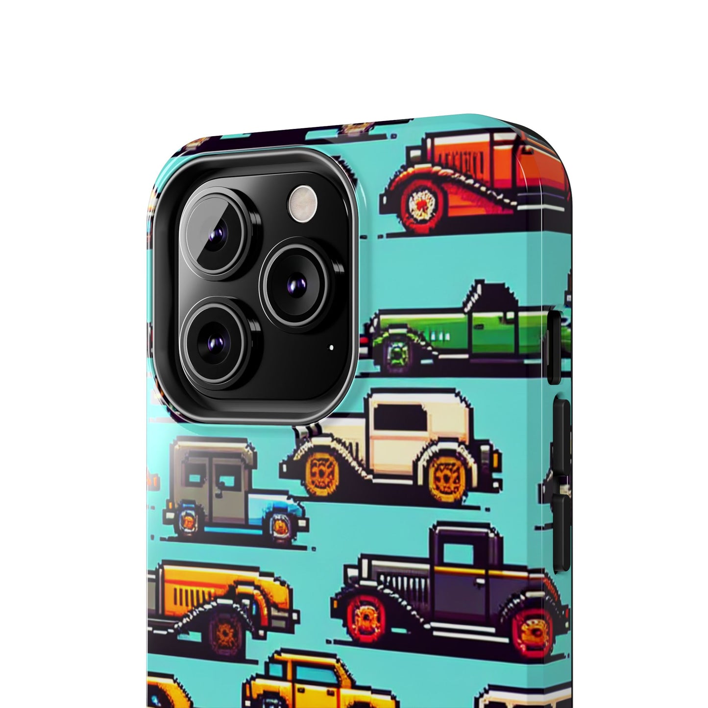 Retro Car Pixel Art Tough Phone Case - Durable & Stylish Protection - for iPhone