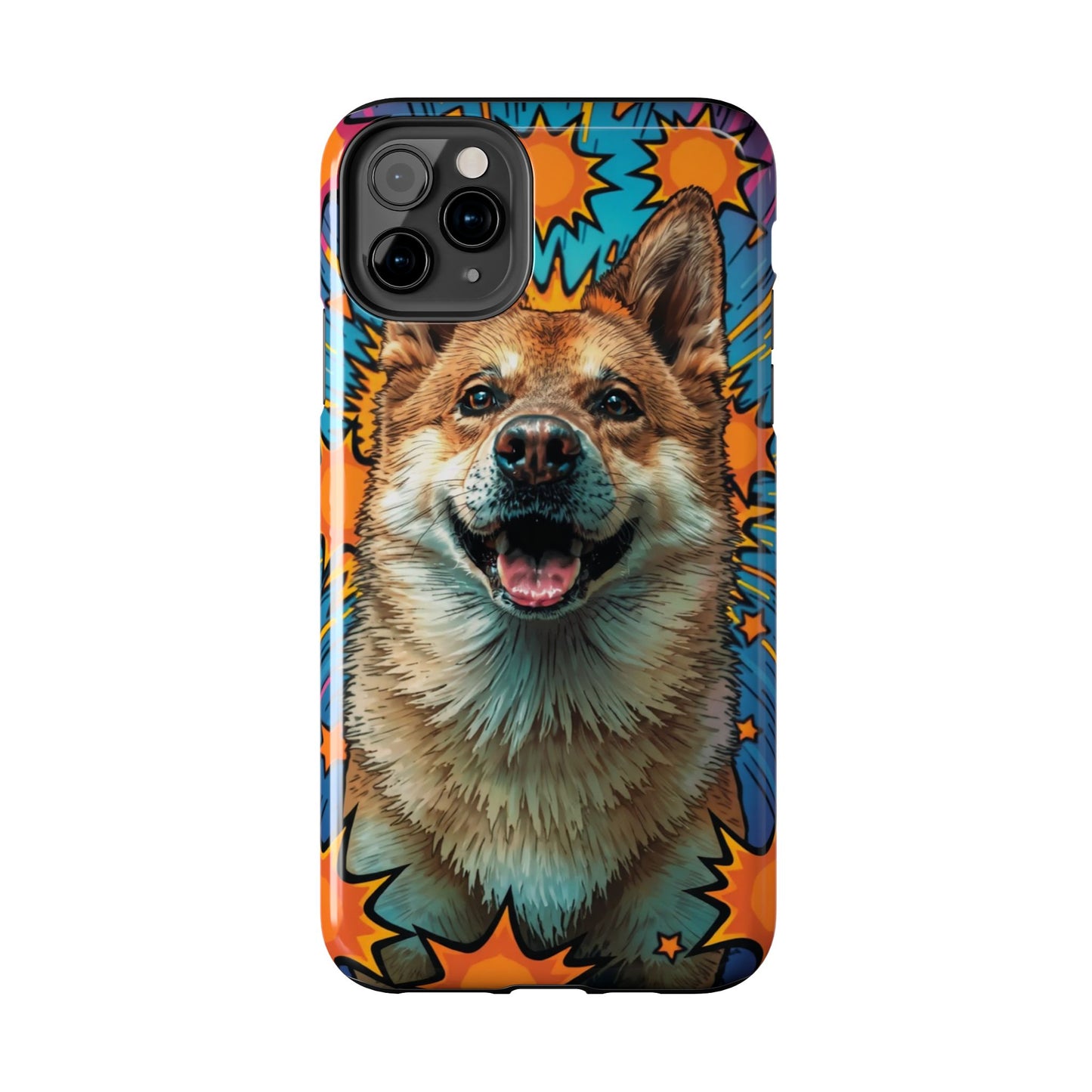 Vibrant Corgi Tough Phone Case - Fun Design for Pet Lovers