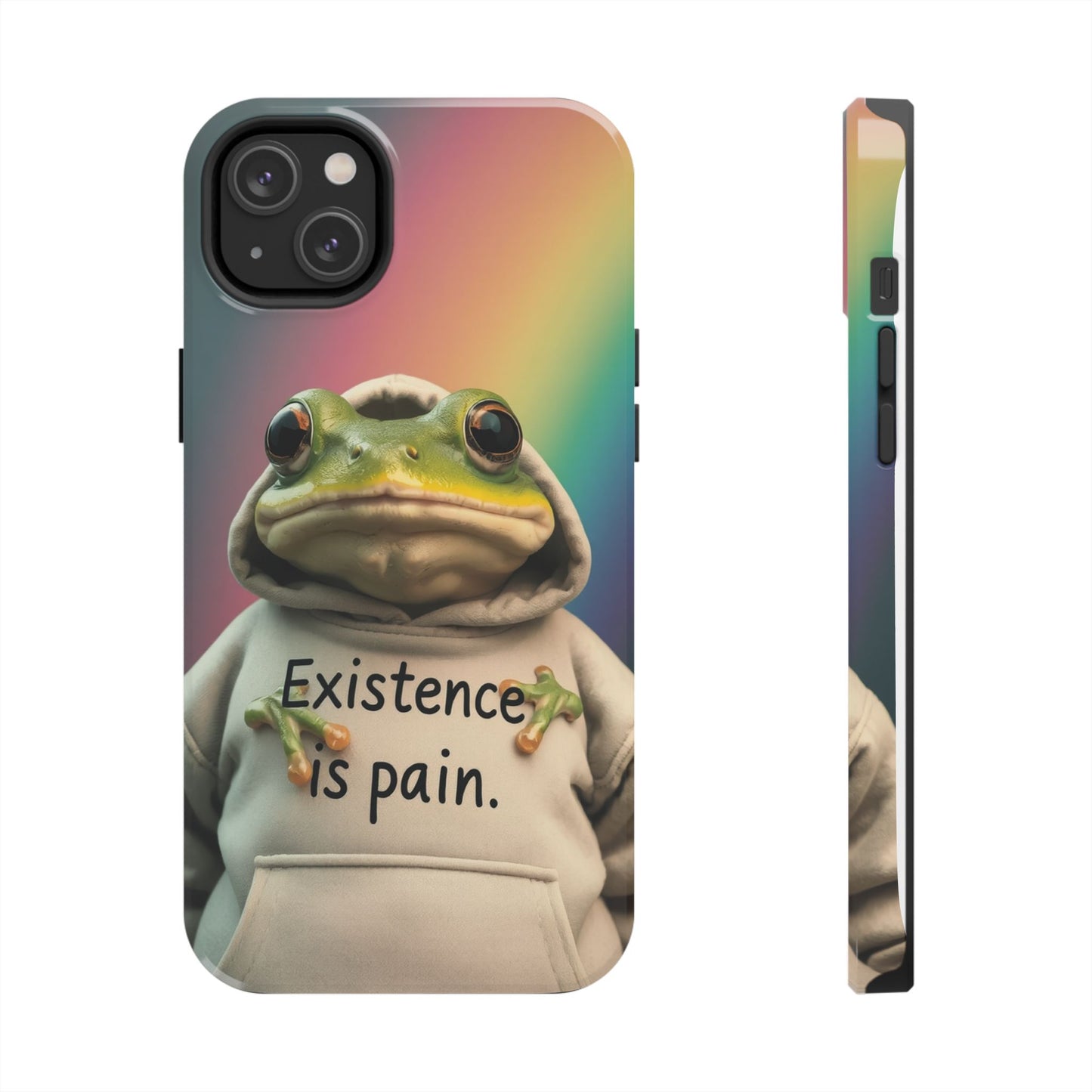Existence is Pain Frog Phone Case - Tough & Stylish