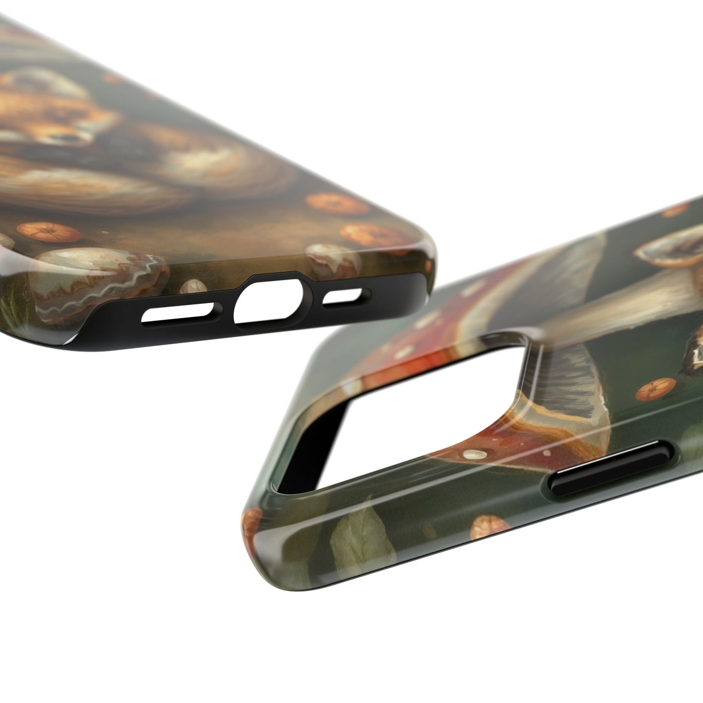 Cute Fox & Mushroom Phone Case - Tough Protective Cover