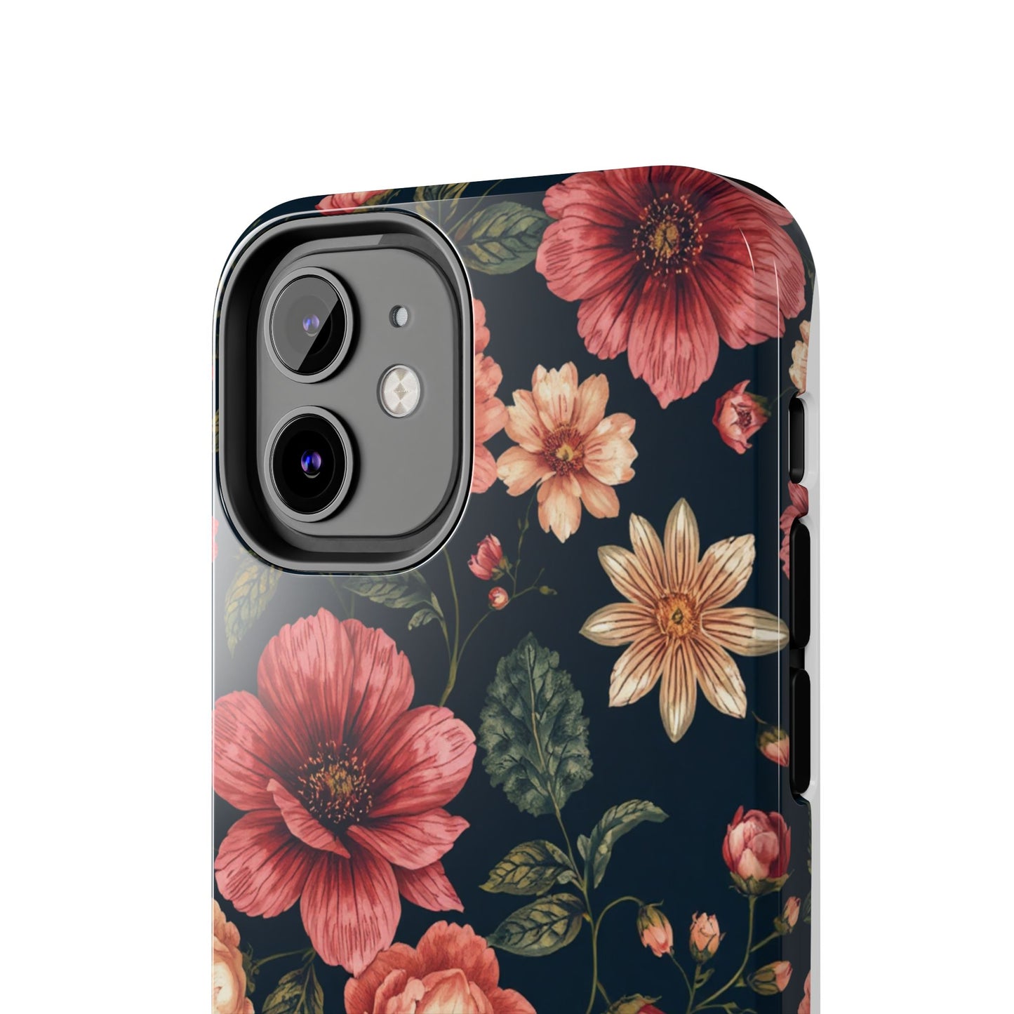 Spring Power! Floral Tough Phone Case - Durable Protection with Elegant Flower Design - for iPhone