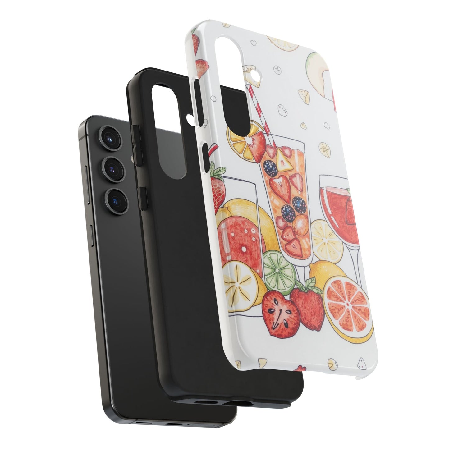Colorful Fruit Cocktail Tough Phone Case - Perfect for Summer Vibes
