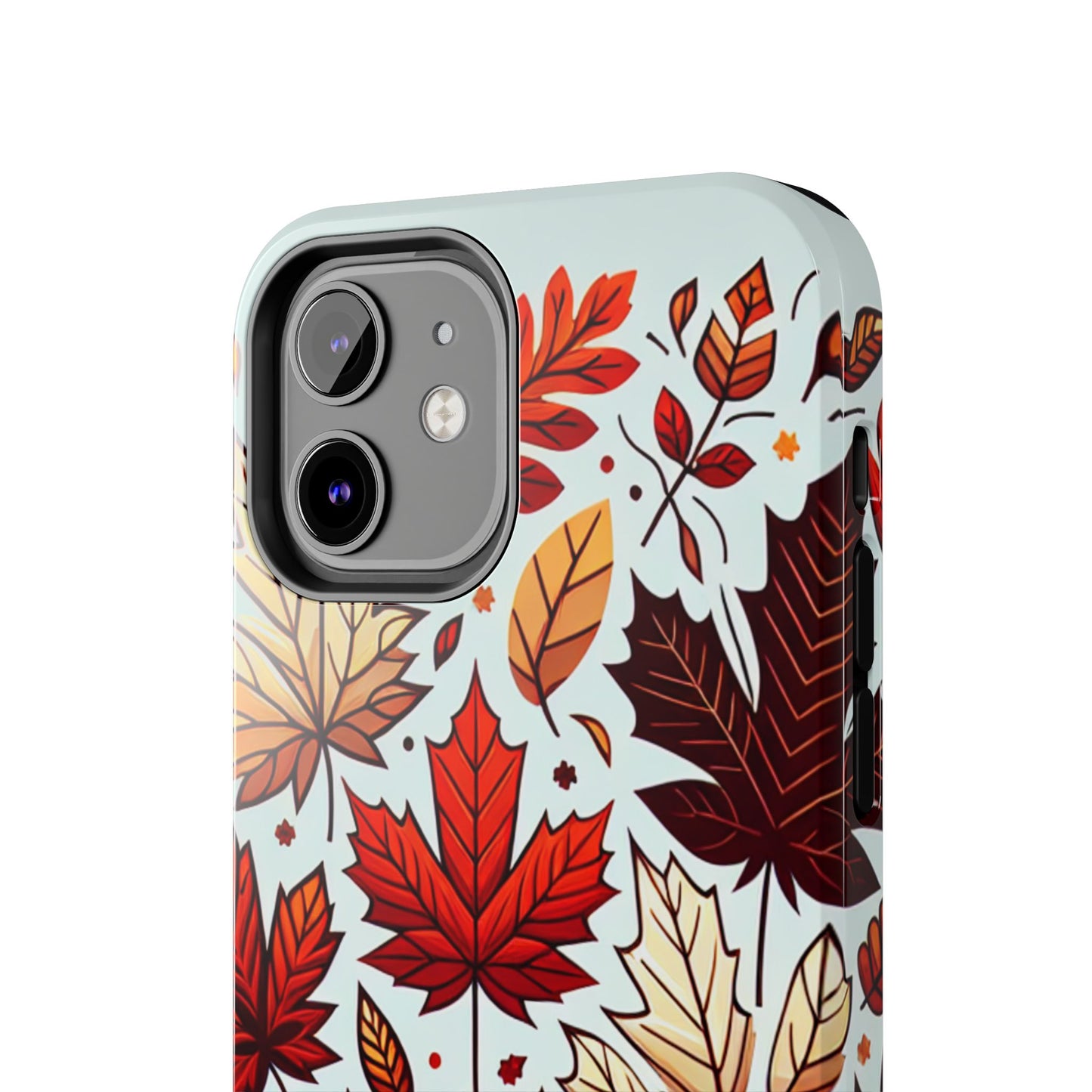 Autumn Leaves Tough Phone Case - Leaves Pattern - for iPhone