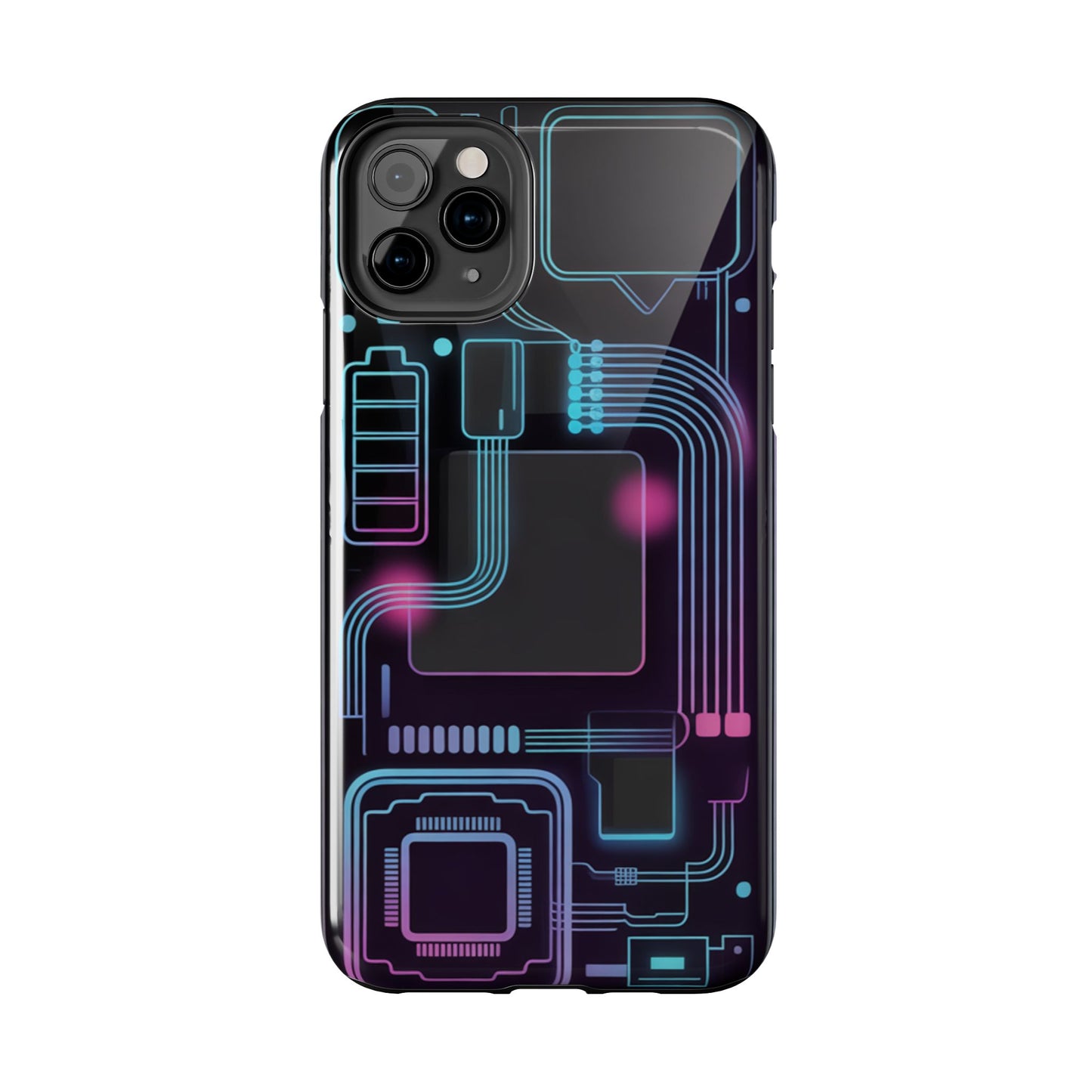 Cyberpunk Circuits Tough Phone Case