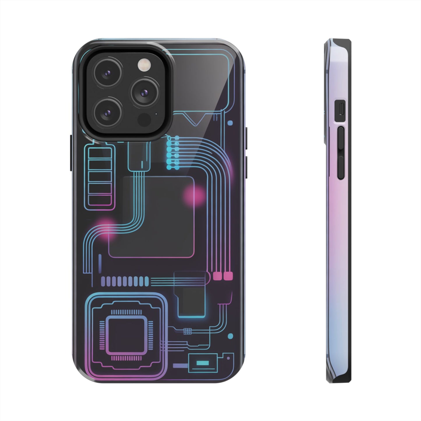 Cyberpunk Circuits Tough Phone Case