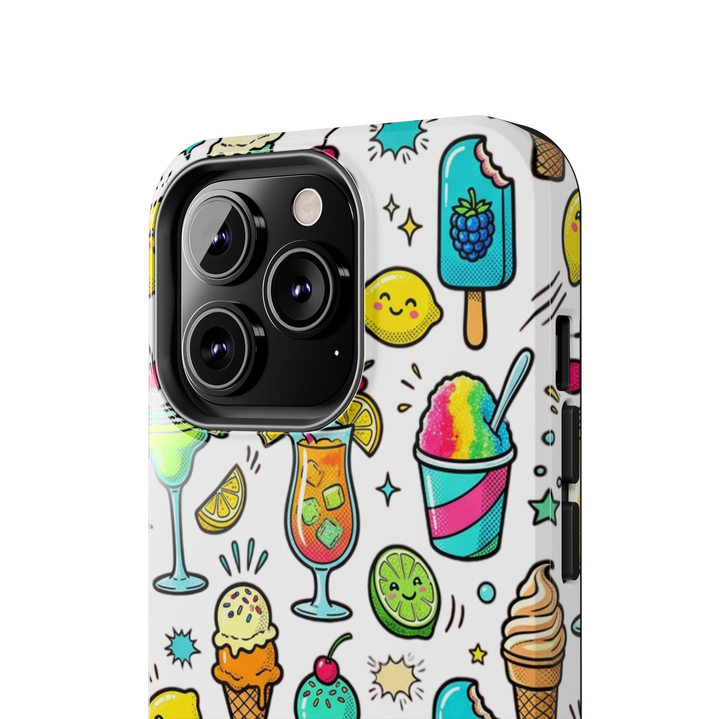 Tough Phone Case — Summer Ice Cream & Cocktails Pattern