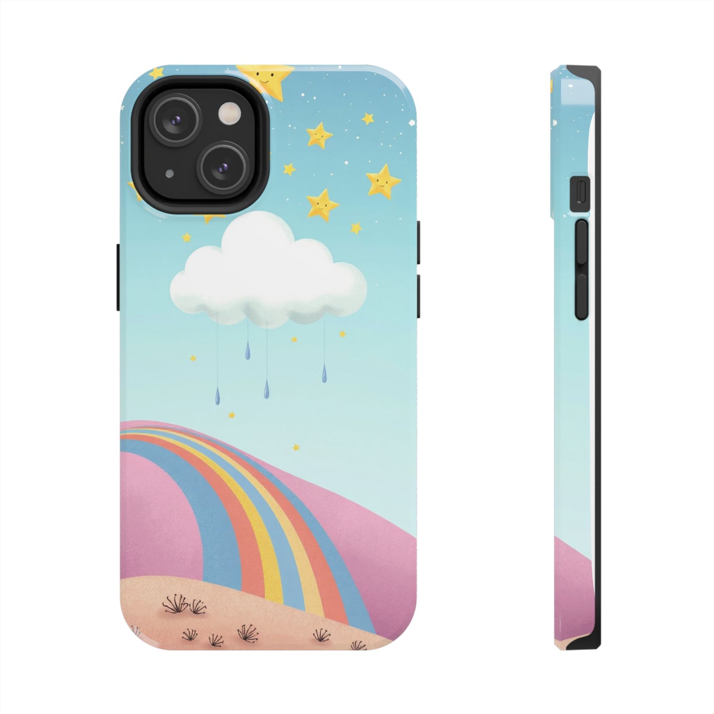 Colorful Rainbow Phone Case - Durable Tough Design for Adventurers