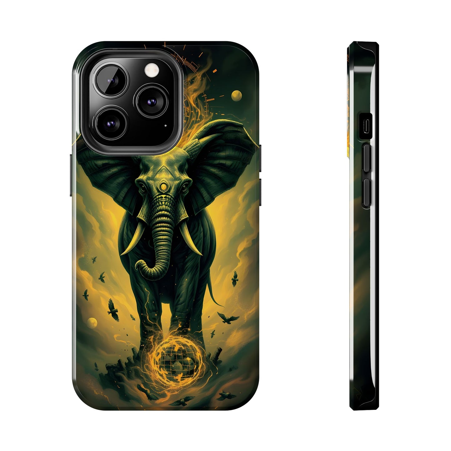 Majestic Elephant Clouds Tough Phone Case - Durable Protection with Bold Design - for iPhone