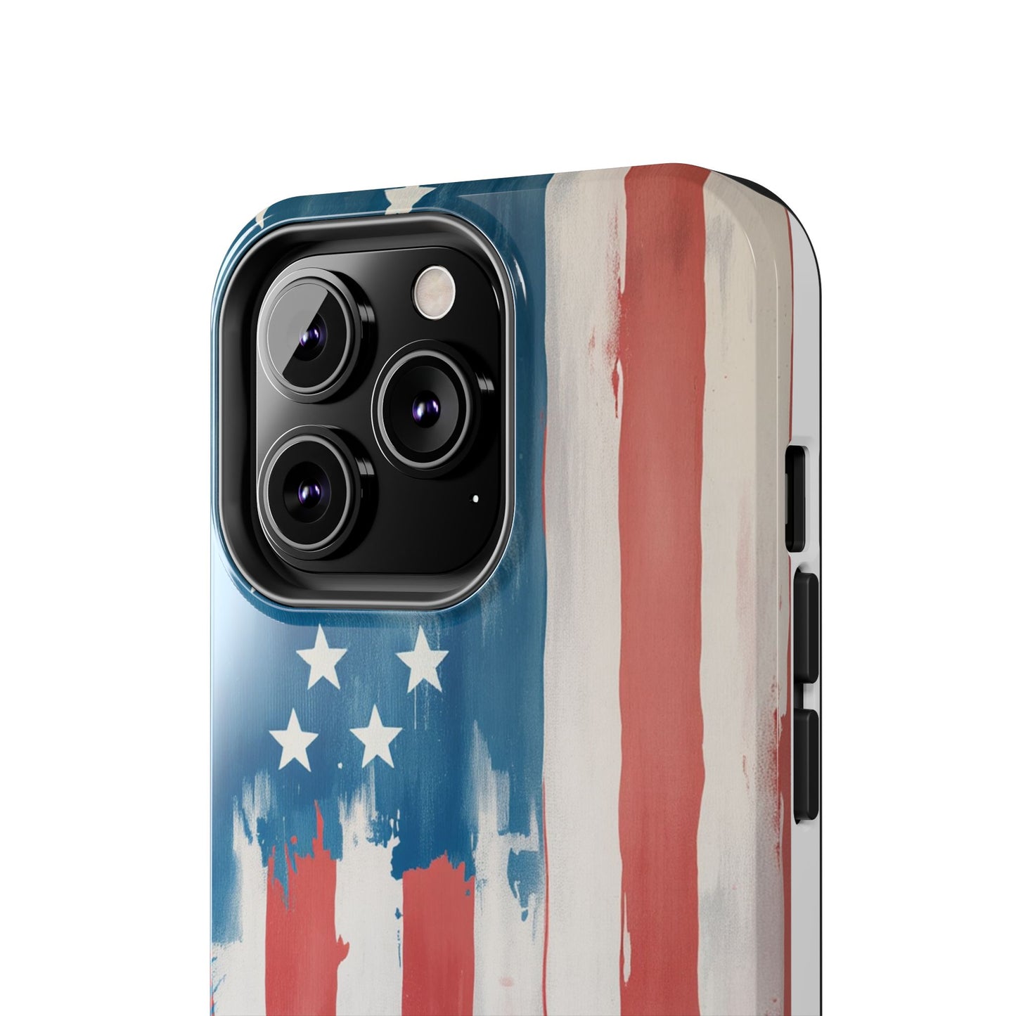Patriotic Tough Phone Cases - Abstract USA Flag Design for Durable Protection - for iPhone