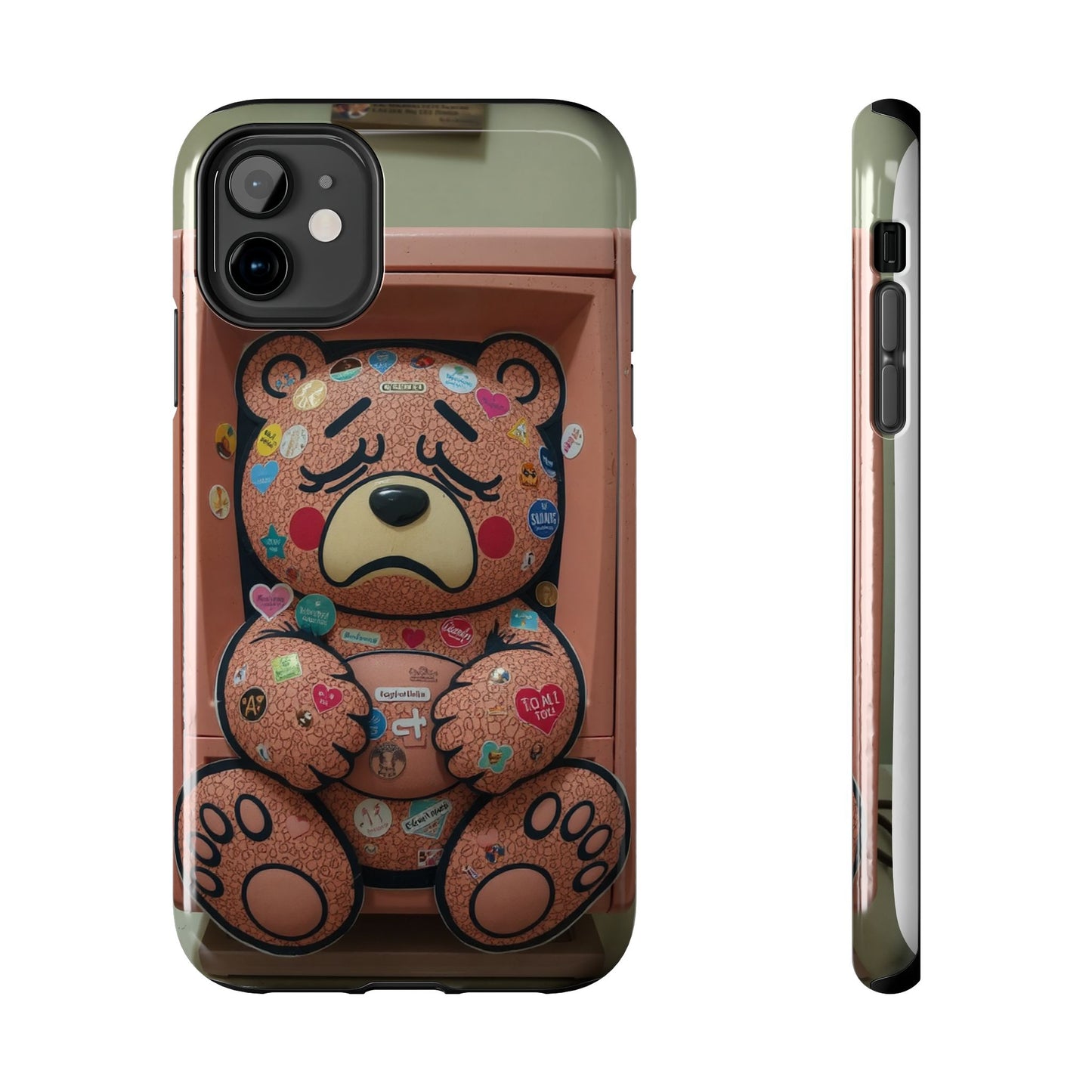 Cute Bear Tough Phone Case - Durable Protection with Fun Design