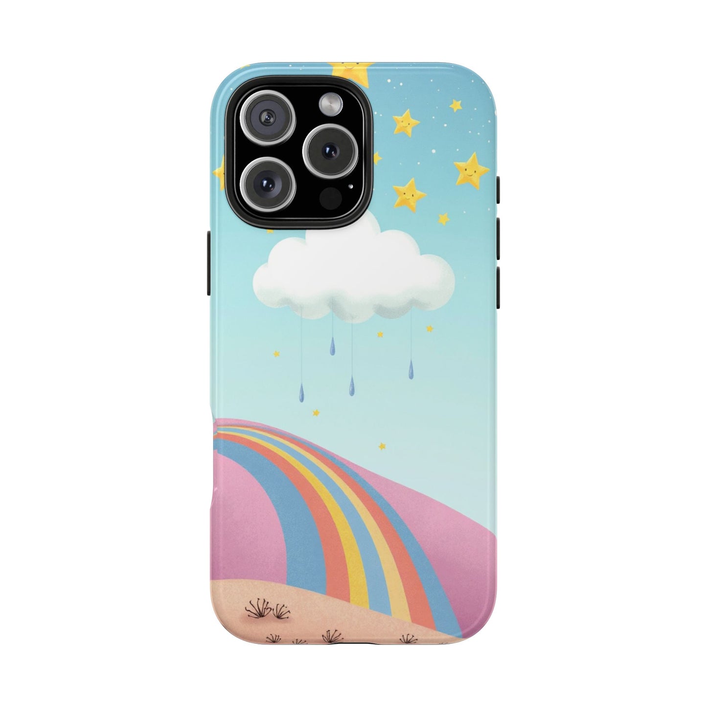 Colorful Rainbow Phone Case - Durable Tough Design for Adventurers