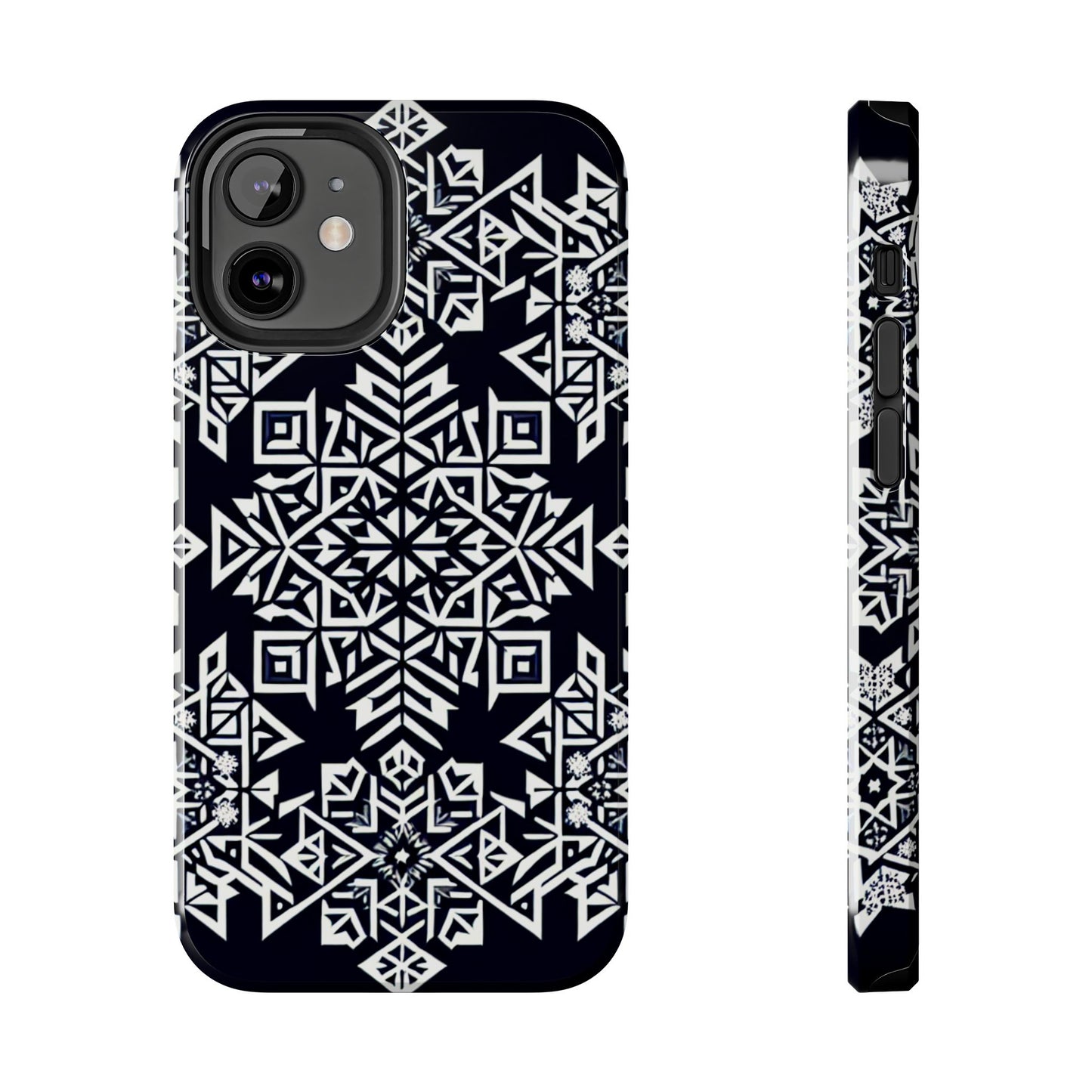 Winter Wonderland Tough Phone Case - Digital Snowflake - for iPhone