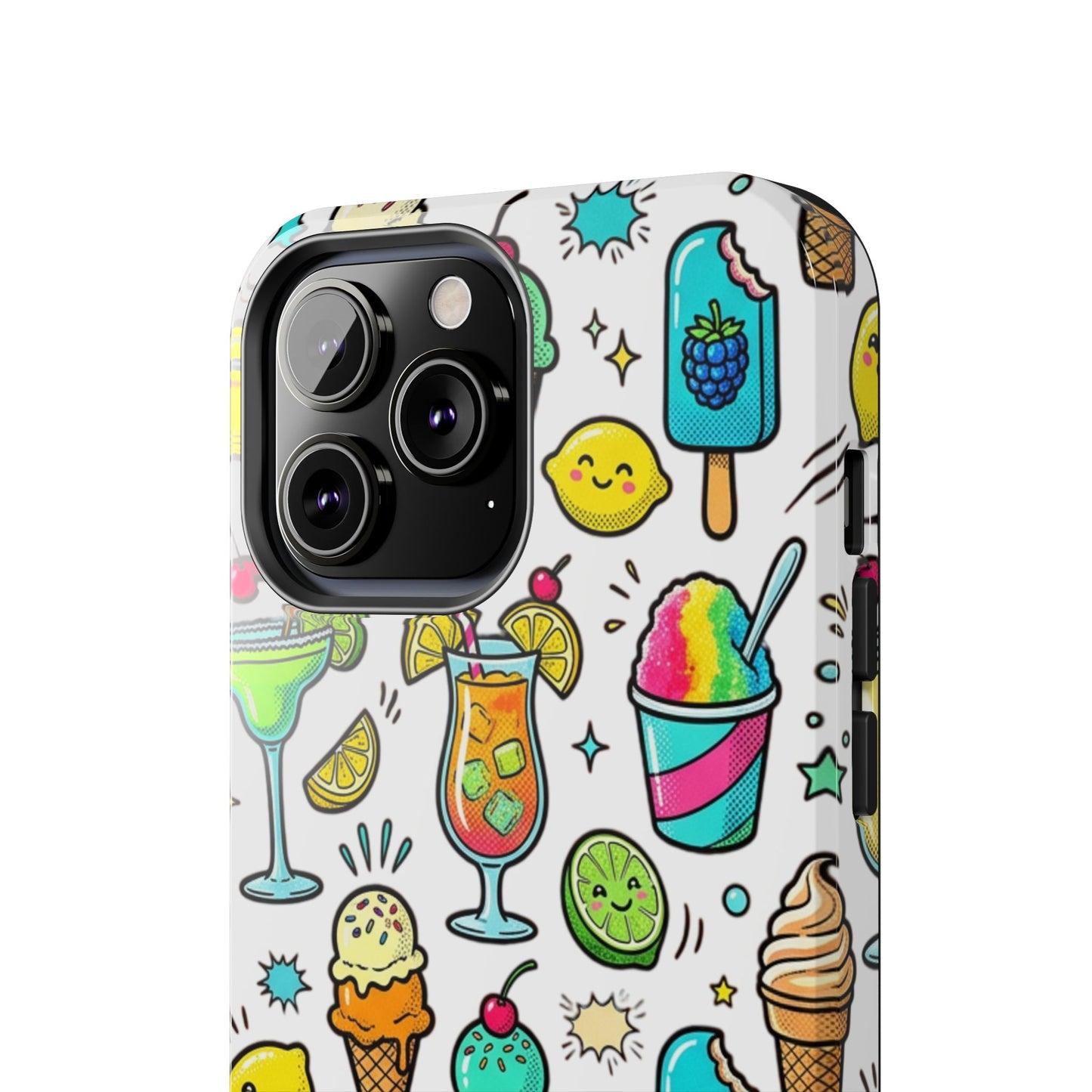 Tough Phone Case — Summer Ice Cream & Cocktails Pattern