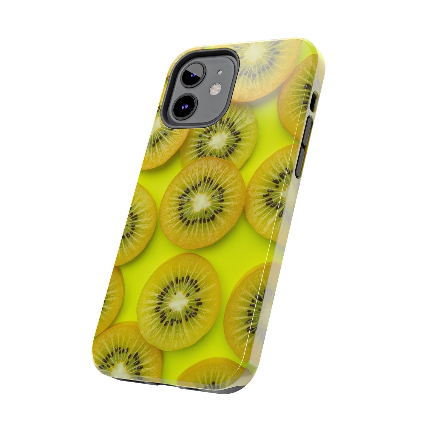 Vibrant Kiwi Tough Phone Case - Bright Yellow Design for Fruit Lovers