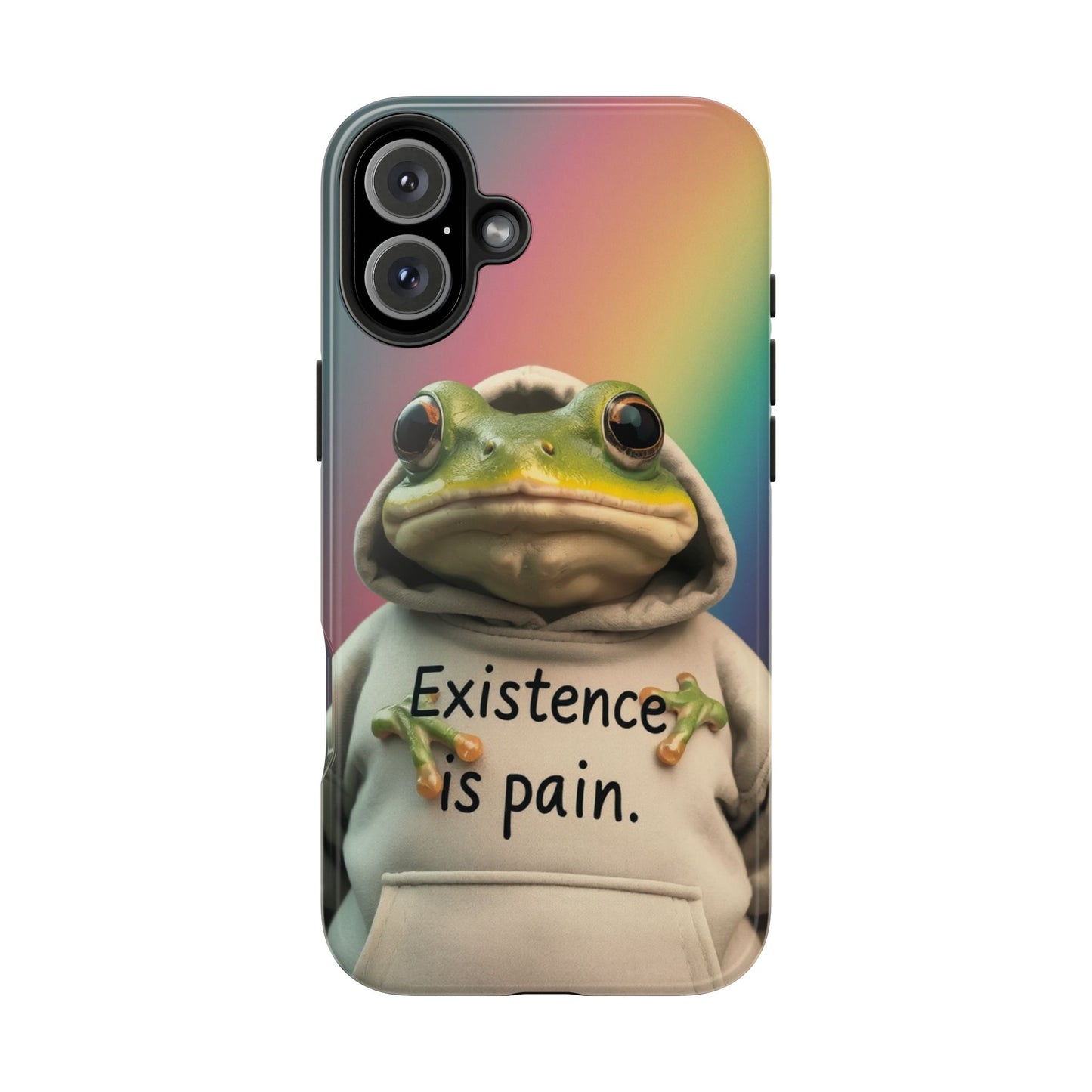 Existence is Pain Frog Phone Case - Tough & Stylish