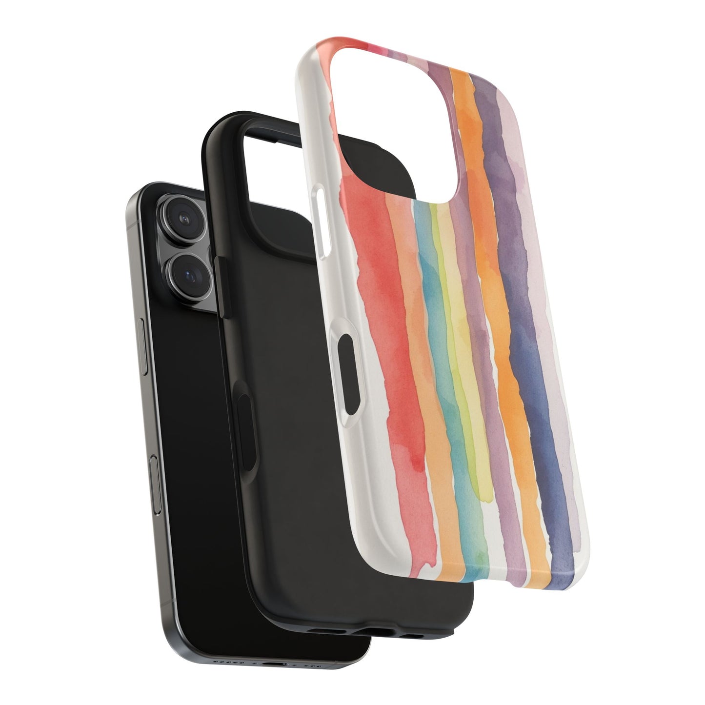 Colorful Watercolor Tough Phone Case - Stylish and Durable Cover for Creative Souls