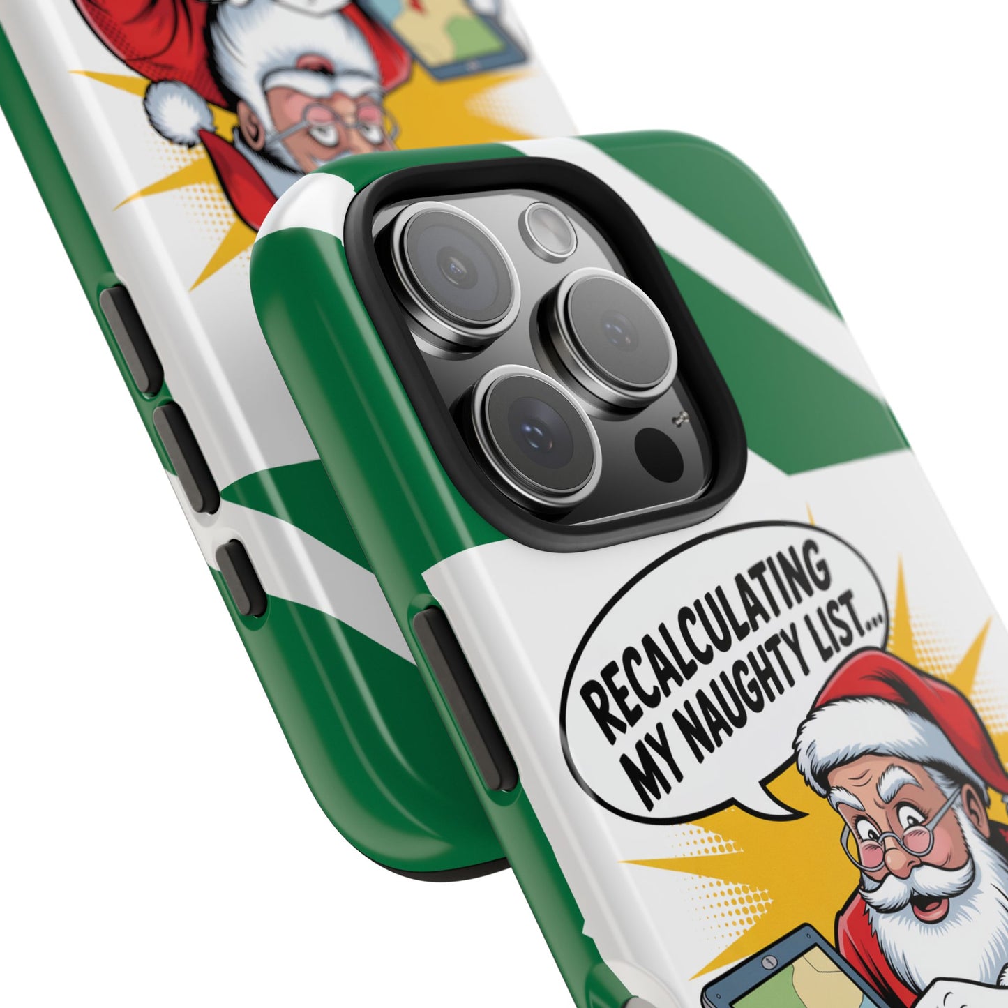 Santa Naughty List Phone Case - Tough & Fun Holiday Protection