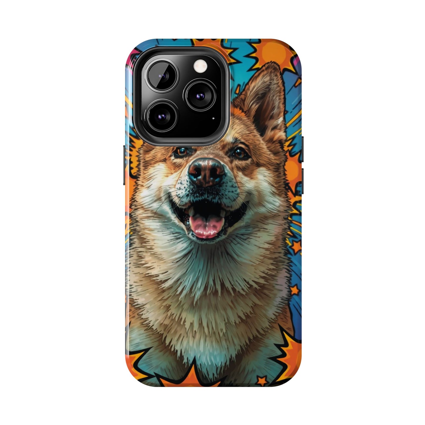 Vibrant Corgi Tough Phone Case - Fun Design for Pet Lovers