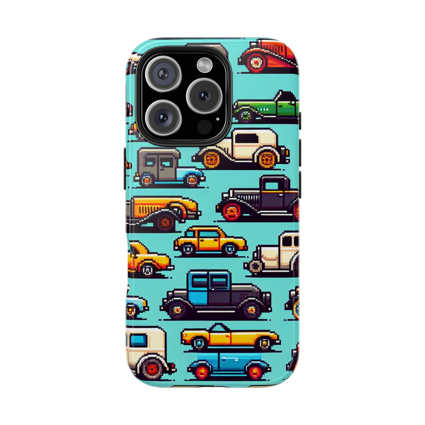 Retro Car Pixel Art Tough Phone Case - Durable & Stylish Protection - for iPhone