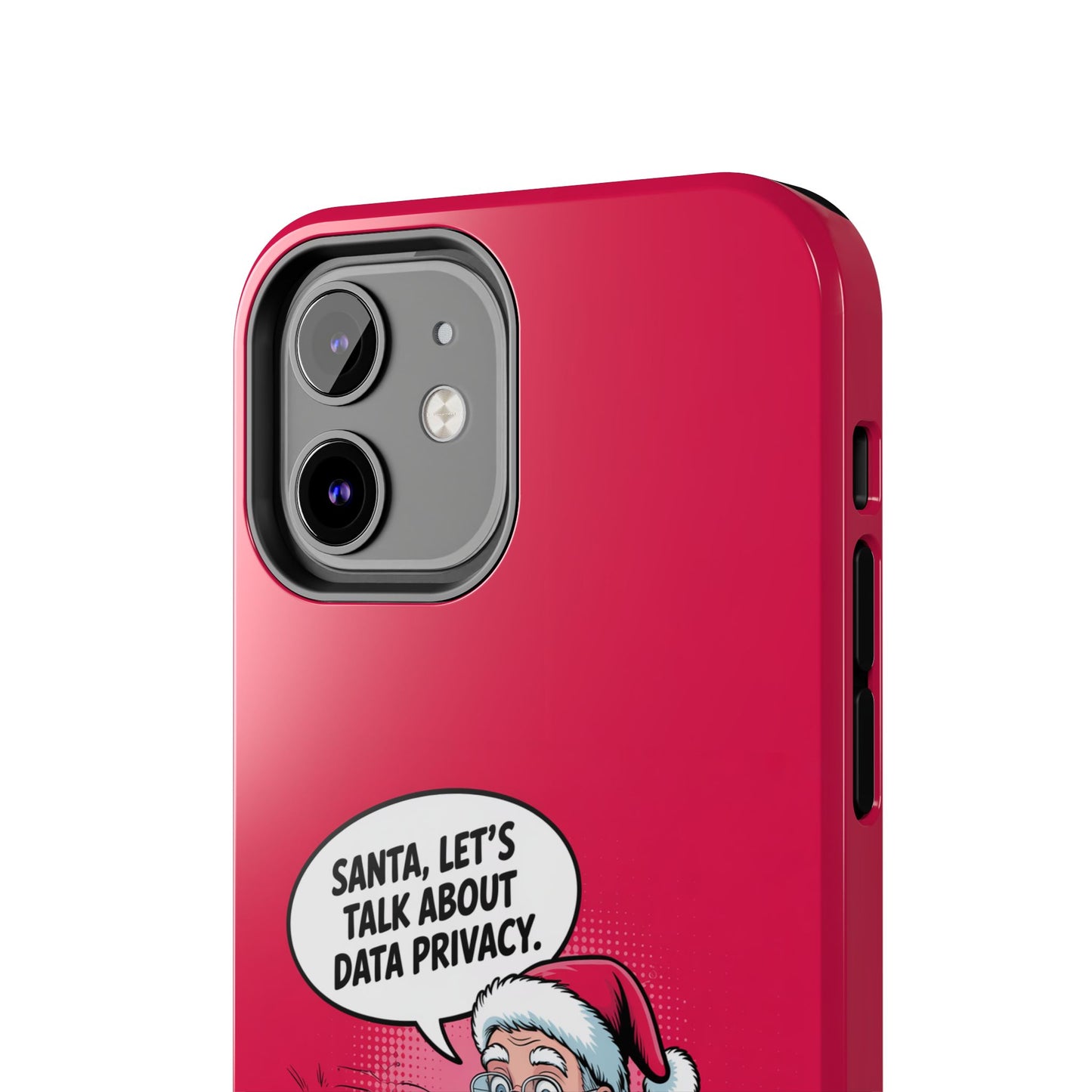 Santa Data Privacy Design Tough iPhone Case for Christmas