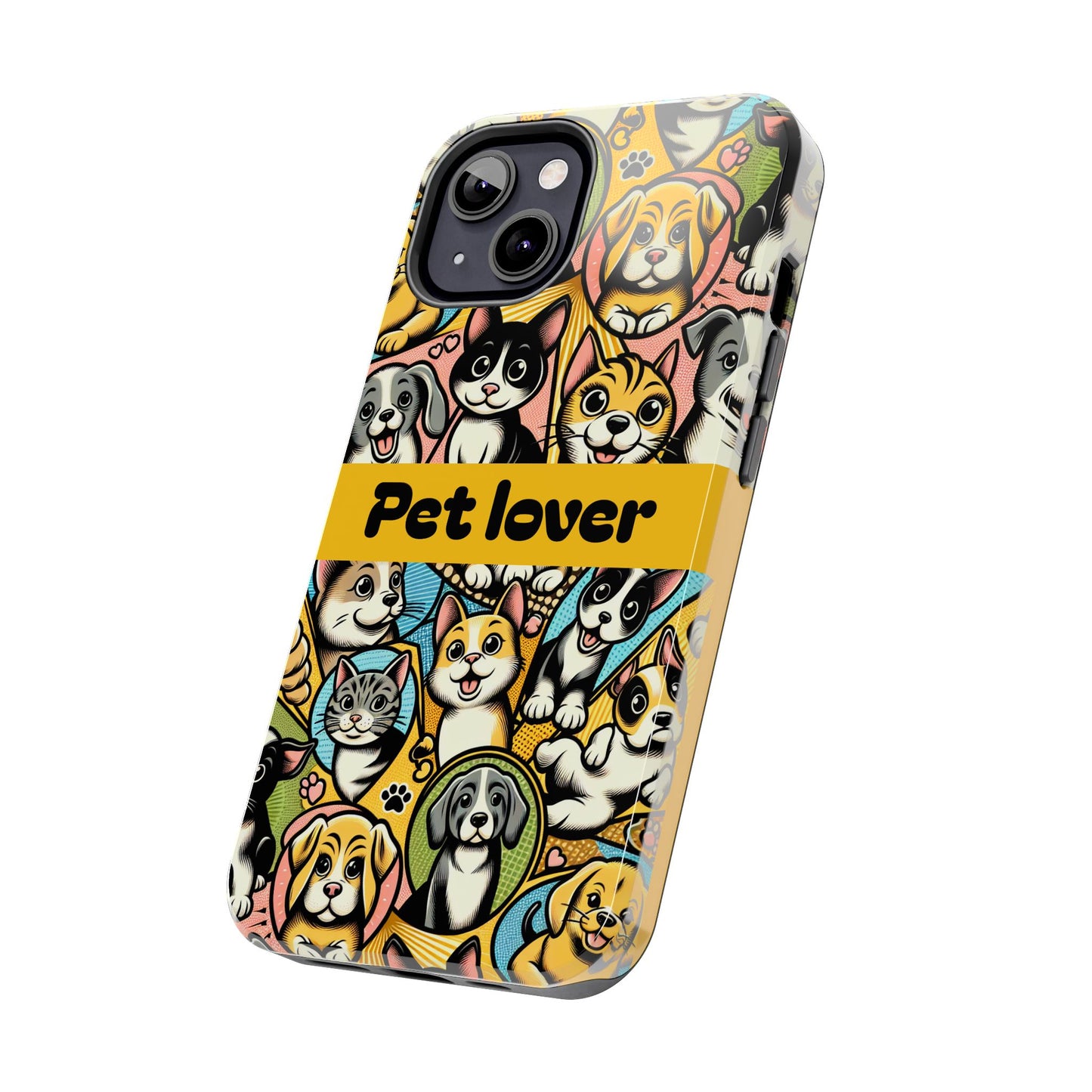 Pet Lover Tough Phone Case - Colorful Animal Design - for iPhone