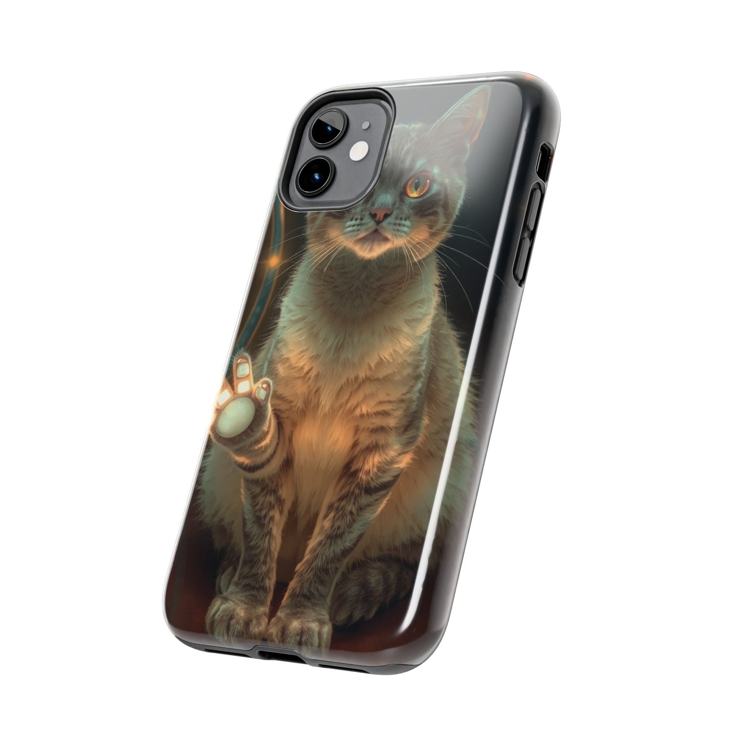 Whimsical Cat Phone Case | Tough Phone Cases for Cat Lovers, Pet Accessories, Gift for Cat Owners, Cute Phone Cover, Personalized Tech