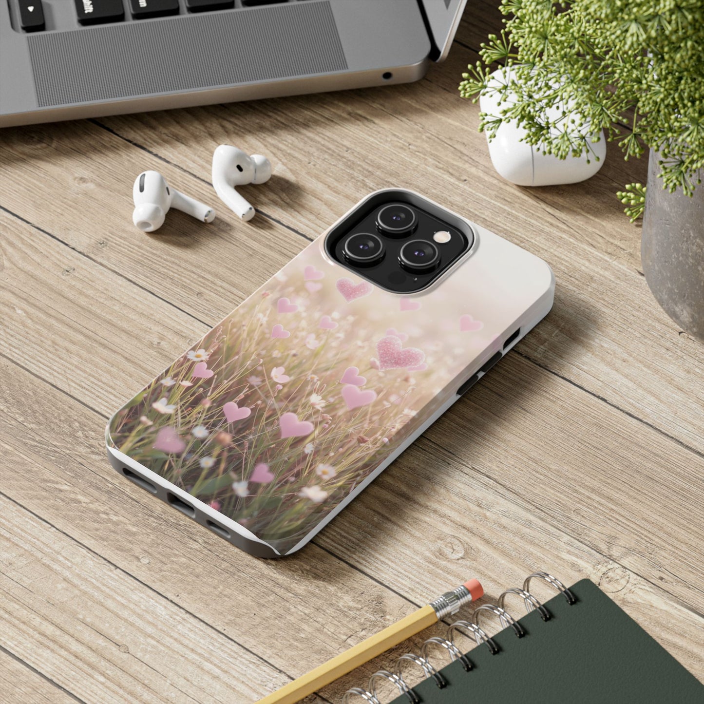 Romantic Hearts Tough Phone Case - Perfect for Lovers and Celebrations
