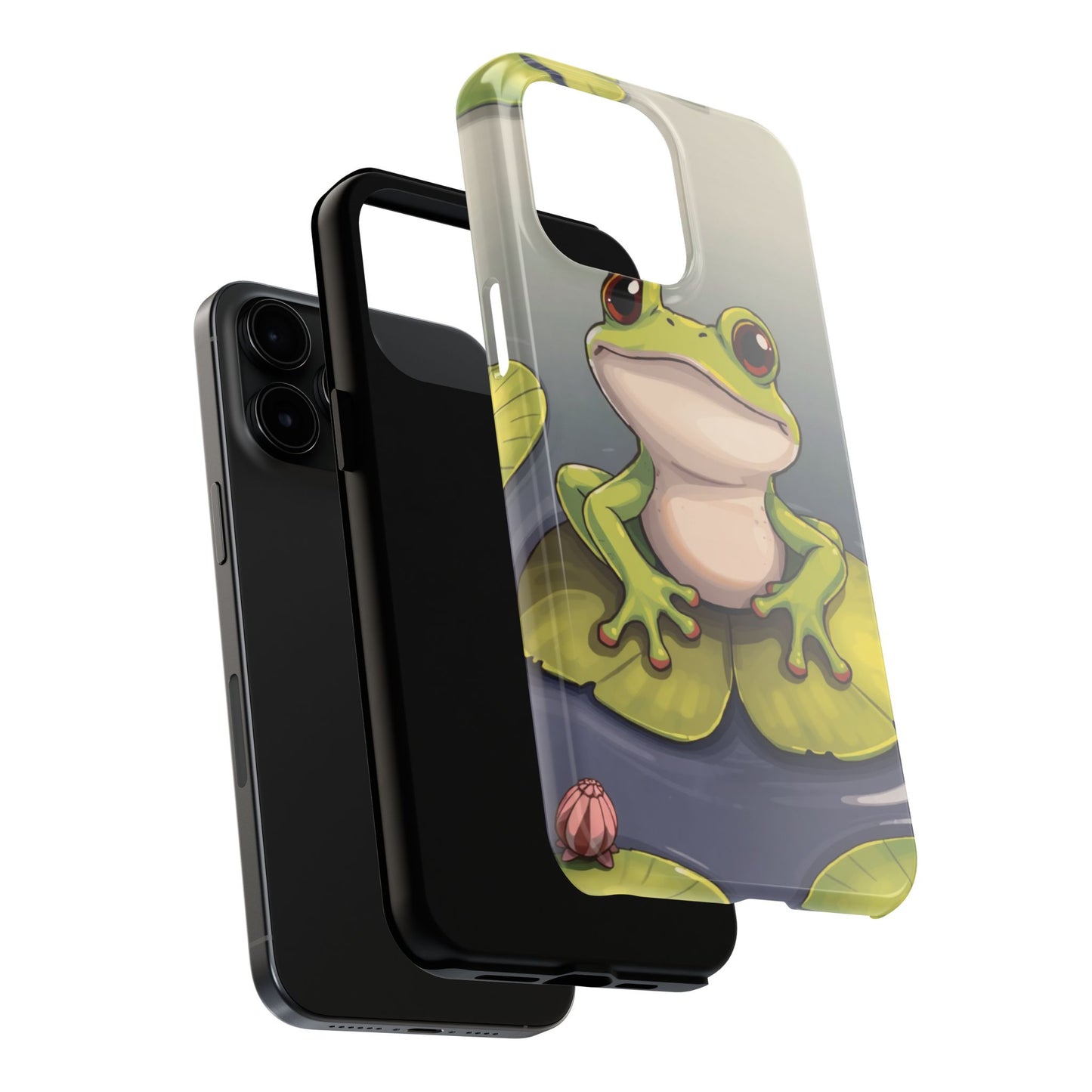 Cute Frog Tough Phone Case - Durable Protection with Nature Vibe