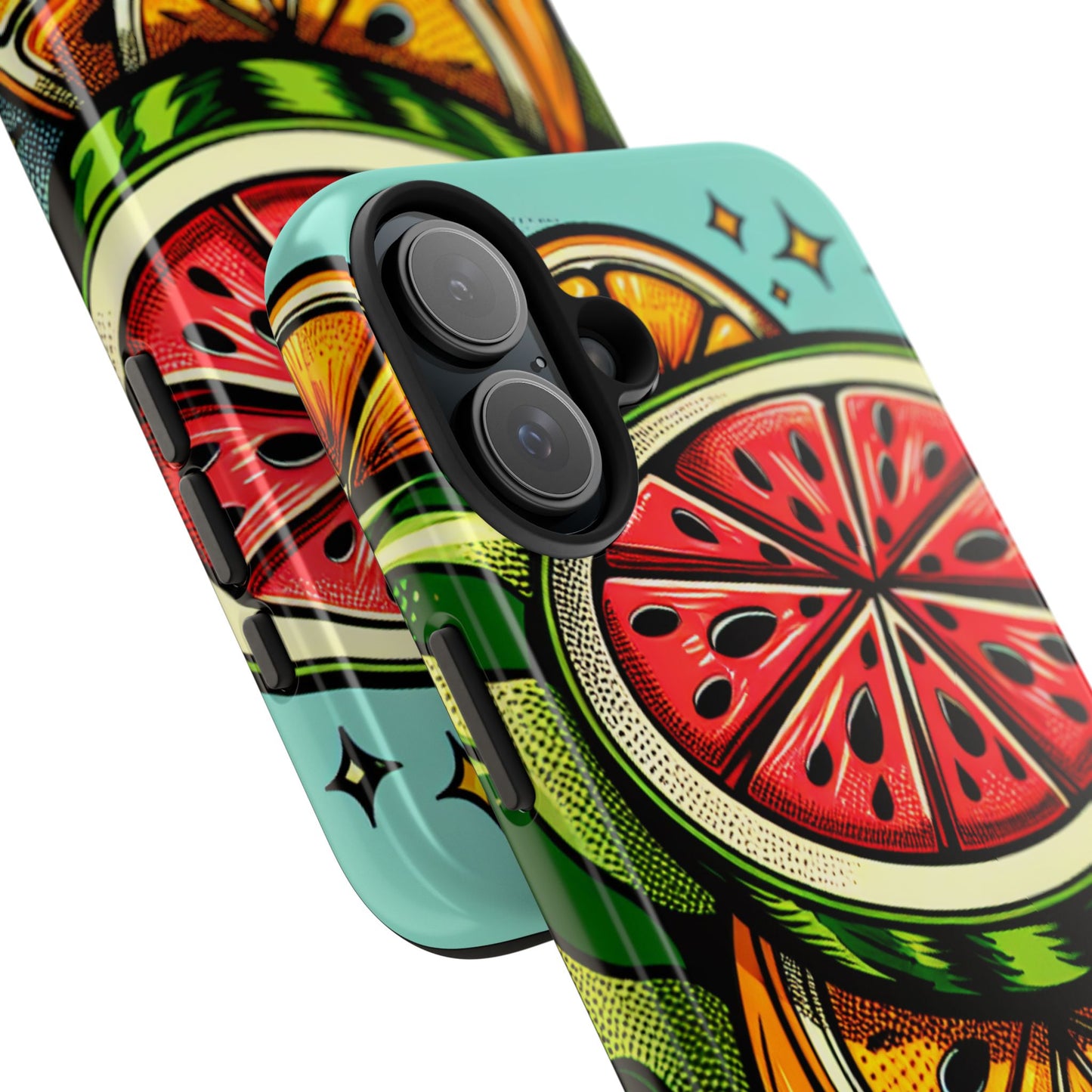 Vibrant Citrus Tough Phone Case - Fruit Slice Design - for iPhone