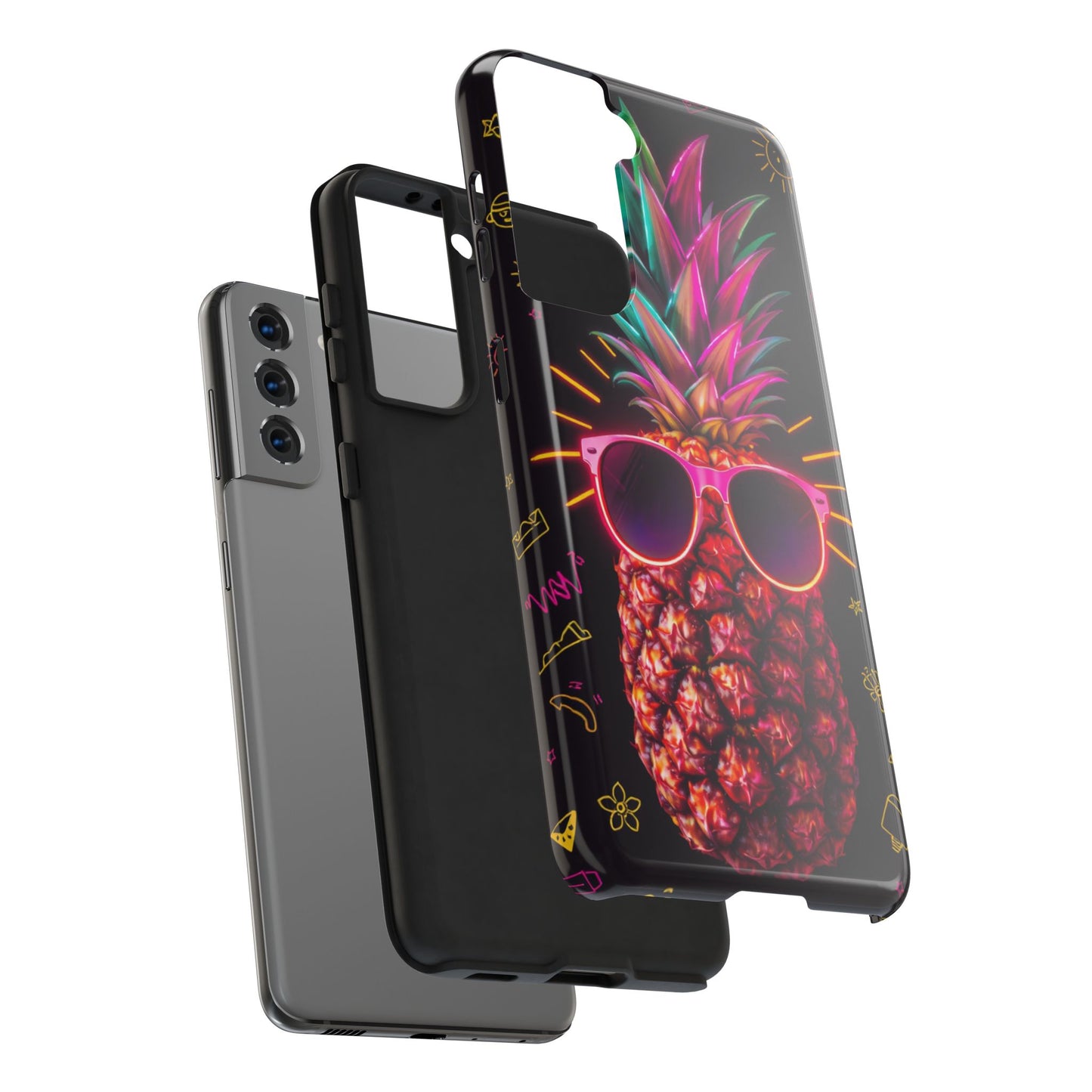 Tough Pineapple Phone Case - Cool, Vibrant Design Perfect for Summer Vibes