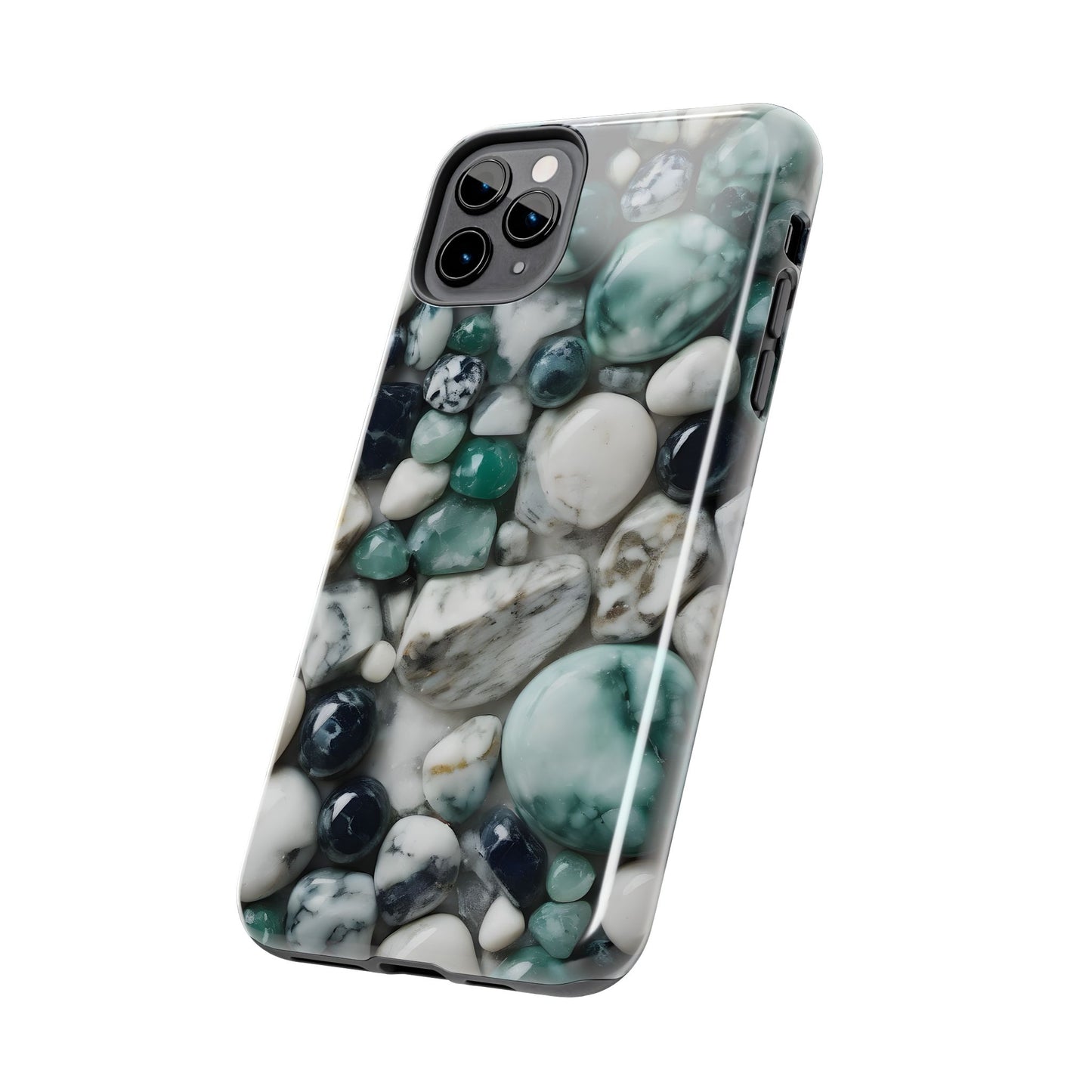 Small Rocks Pattern Tough Phone Case - Stylish & Durable Protection - for iPhone