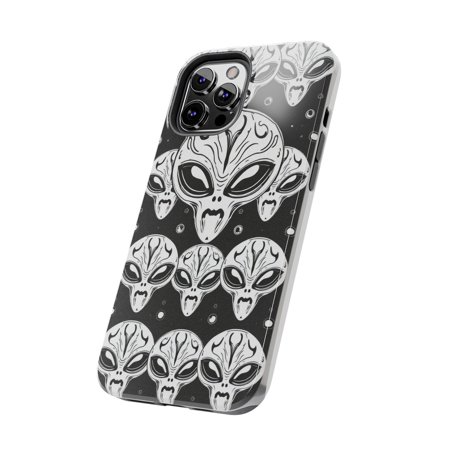 Alien Pattern Tough Phone Case - Durable Protection with Out-of-This-World Design