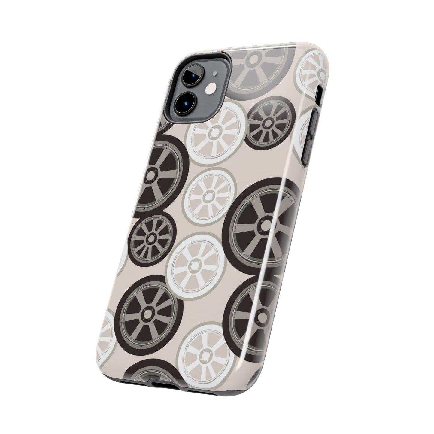 Racing Wheel Design Tough Phone Case – Durable Protection for Automotive Enthusiasts