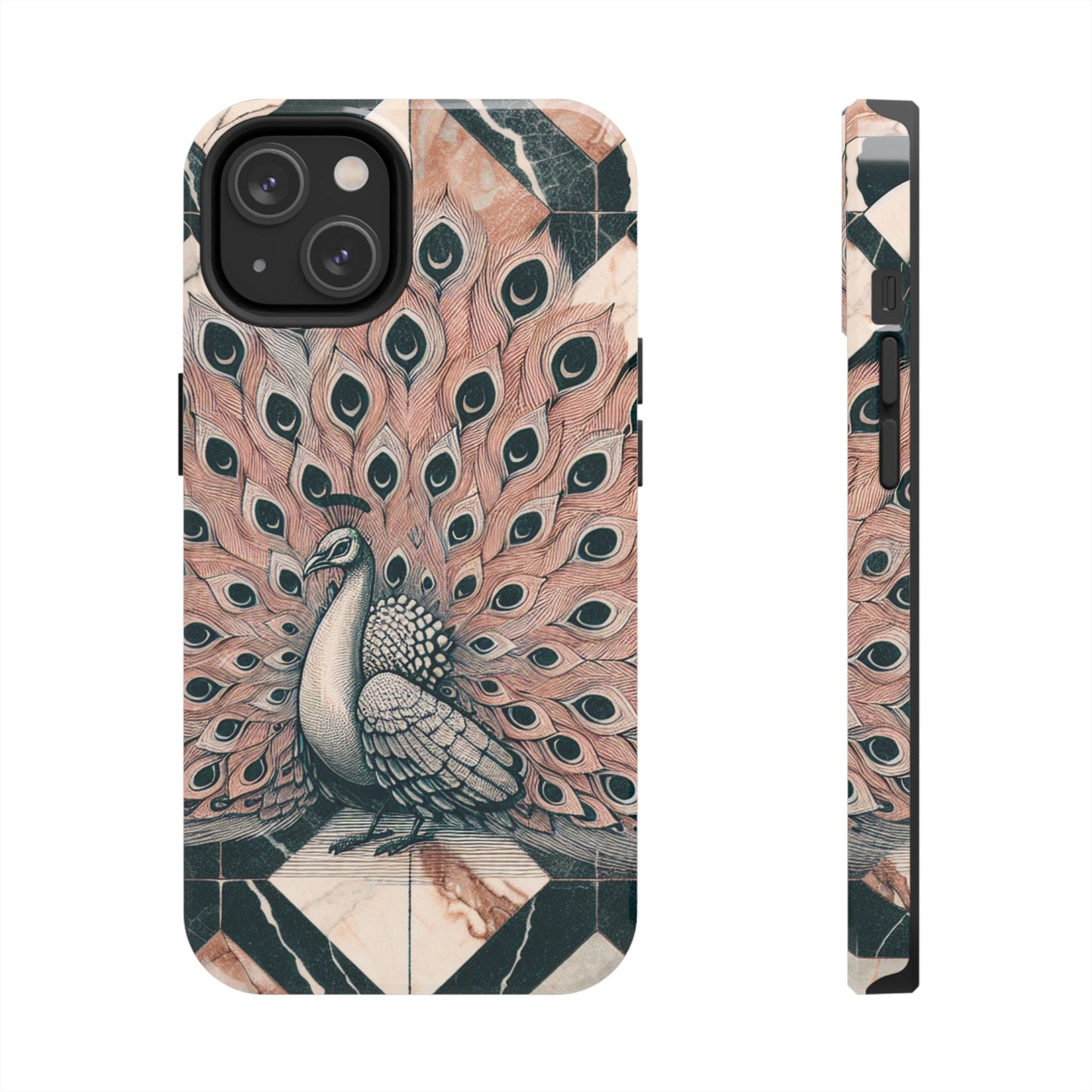 Peacock Tough Phone Case | Stylish & Durable Artwork - for iPhone